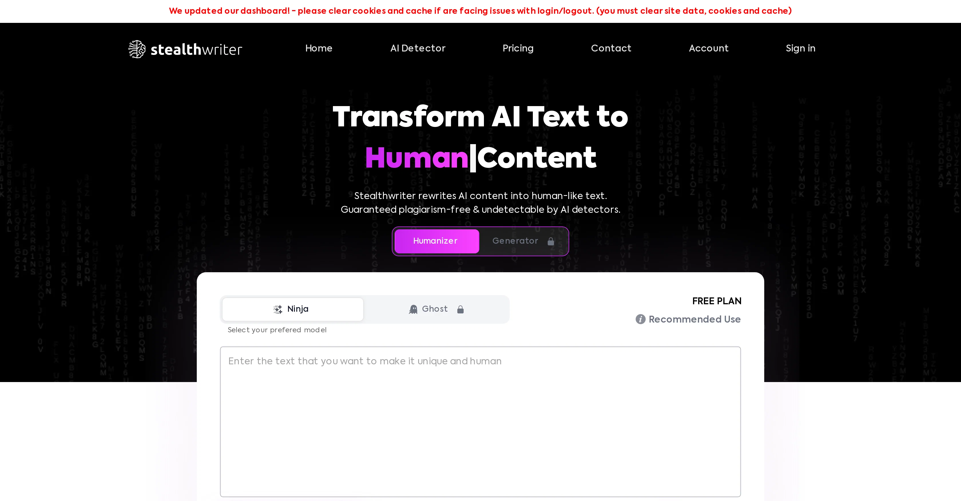 StealthWriter screenshot