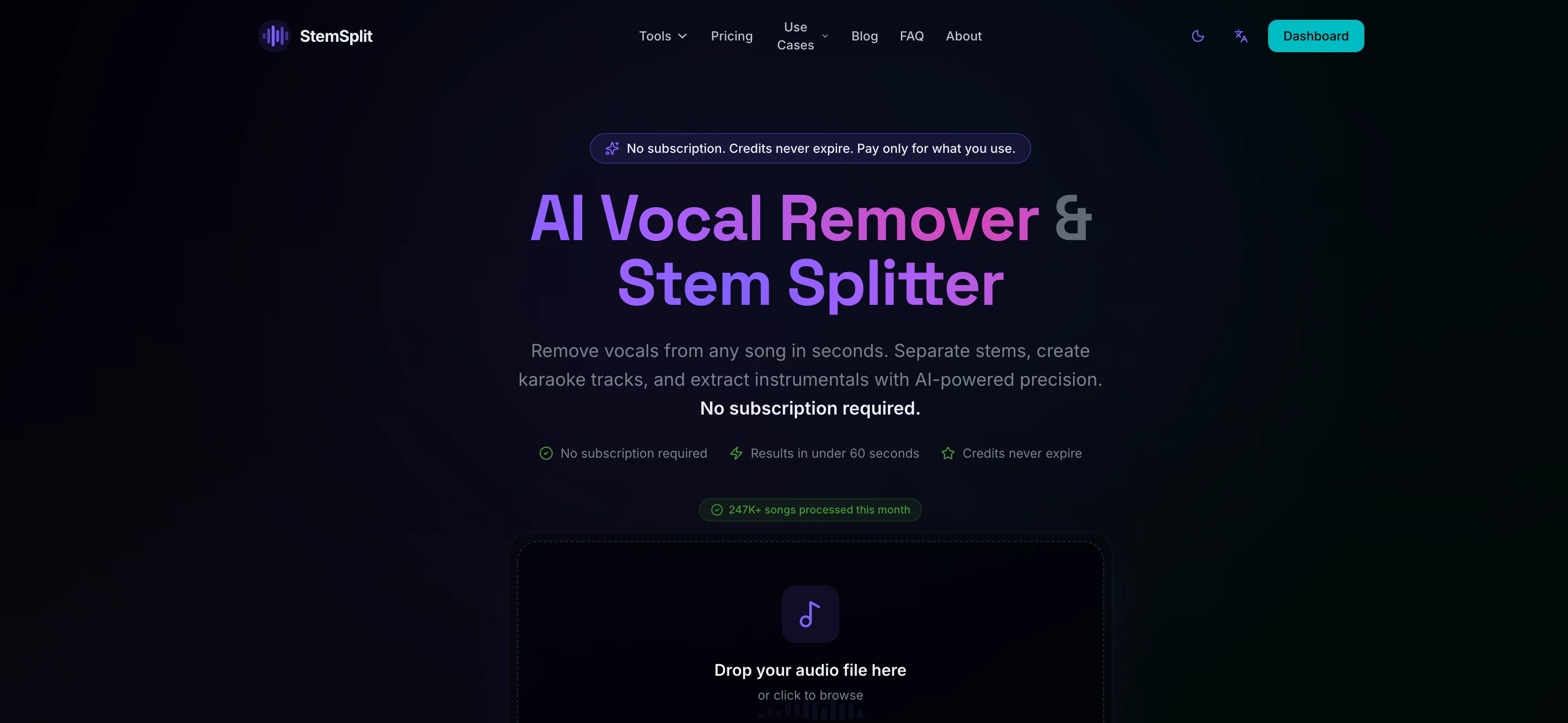 StemSplit screenshot