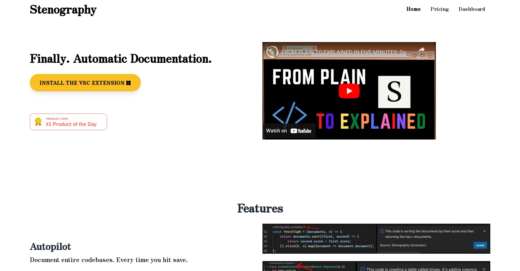 Stenography screenshot