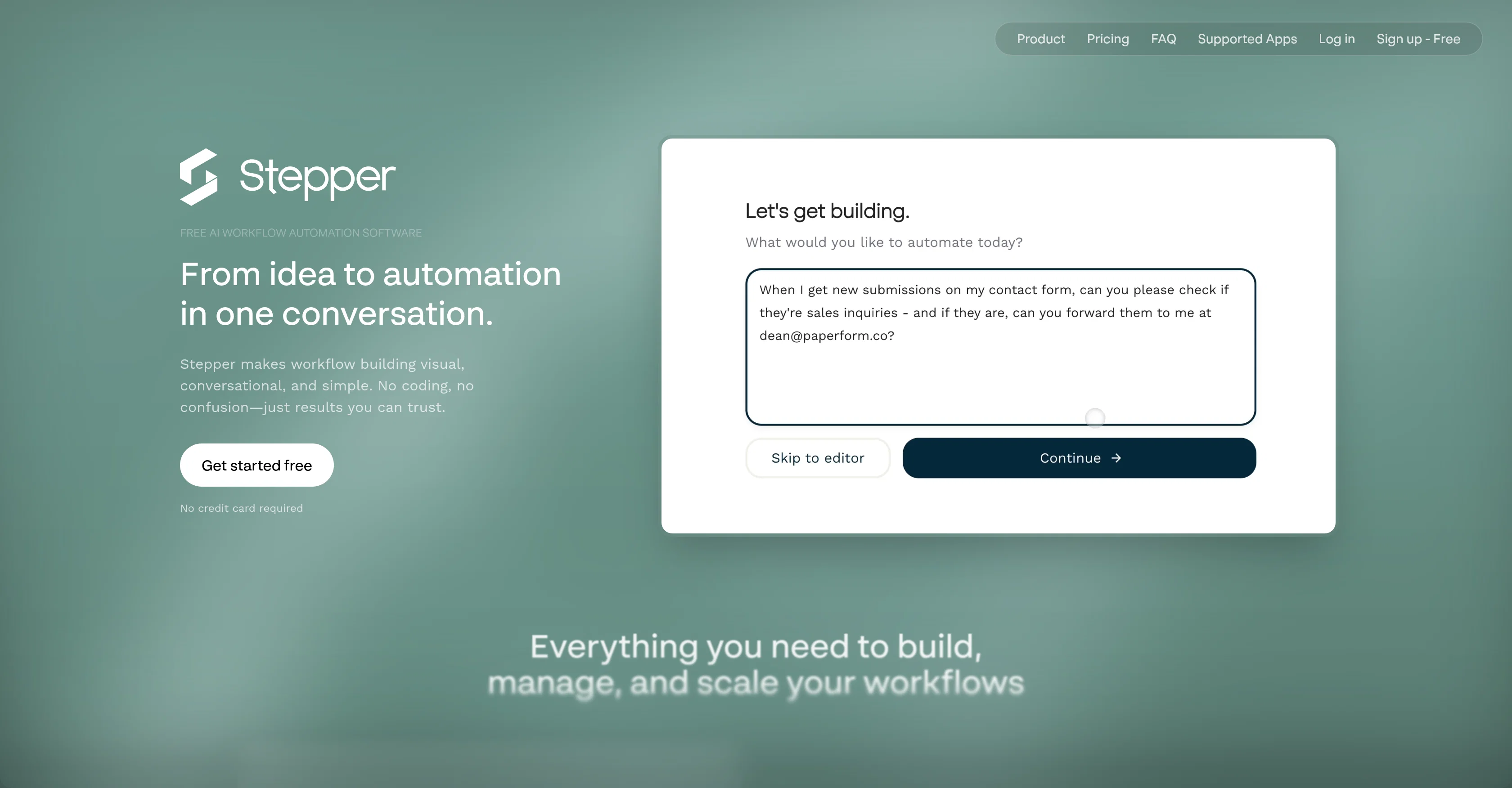 Stepper screenshot
