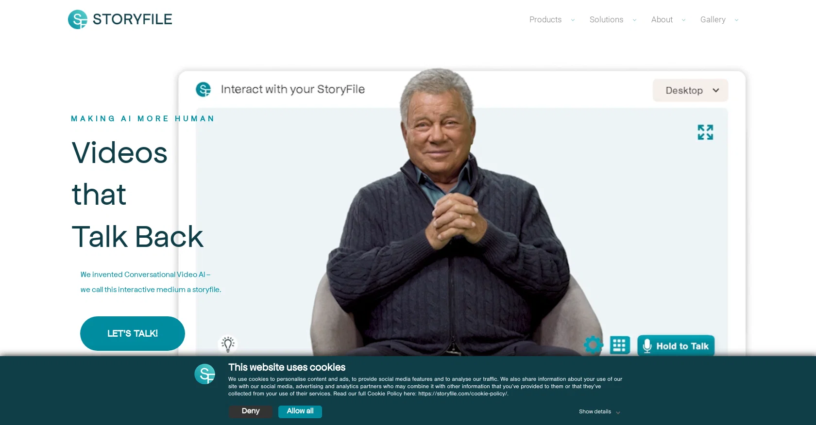 Storyfile screenshot