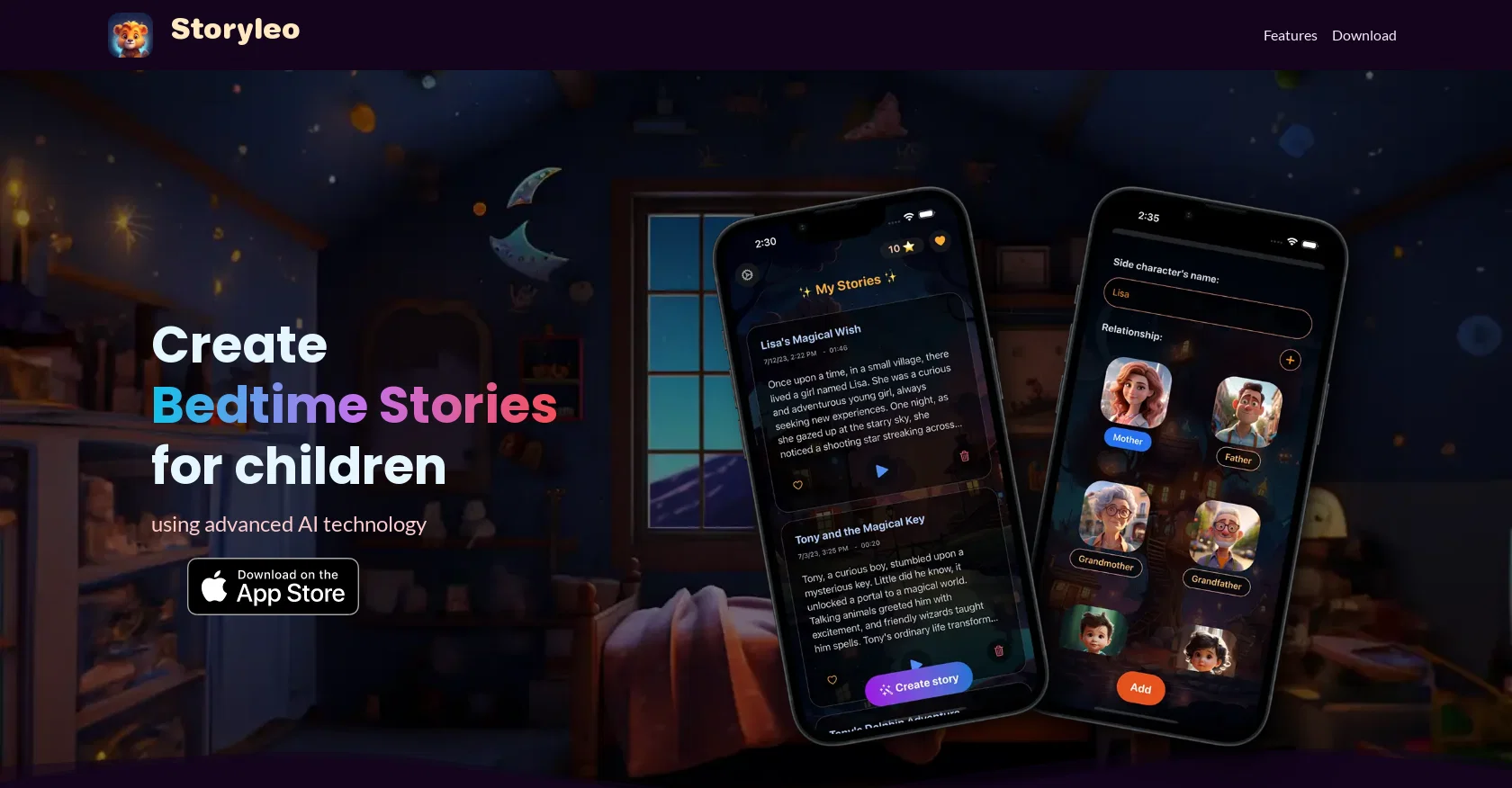 Storyleo screenshot