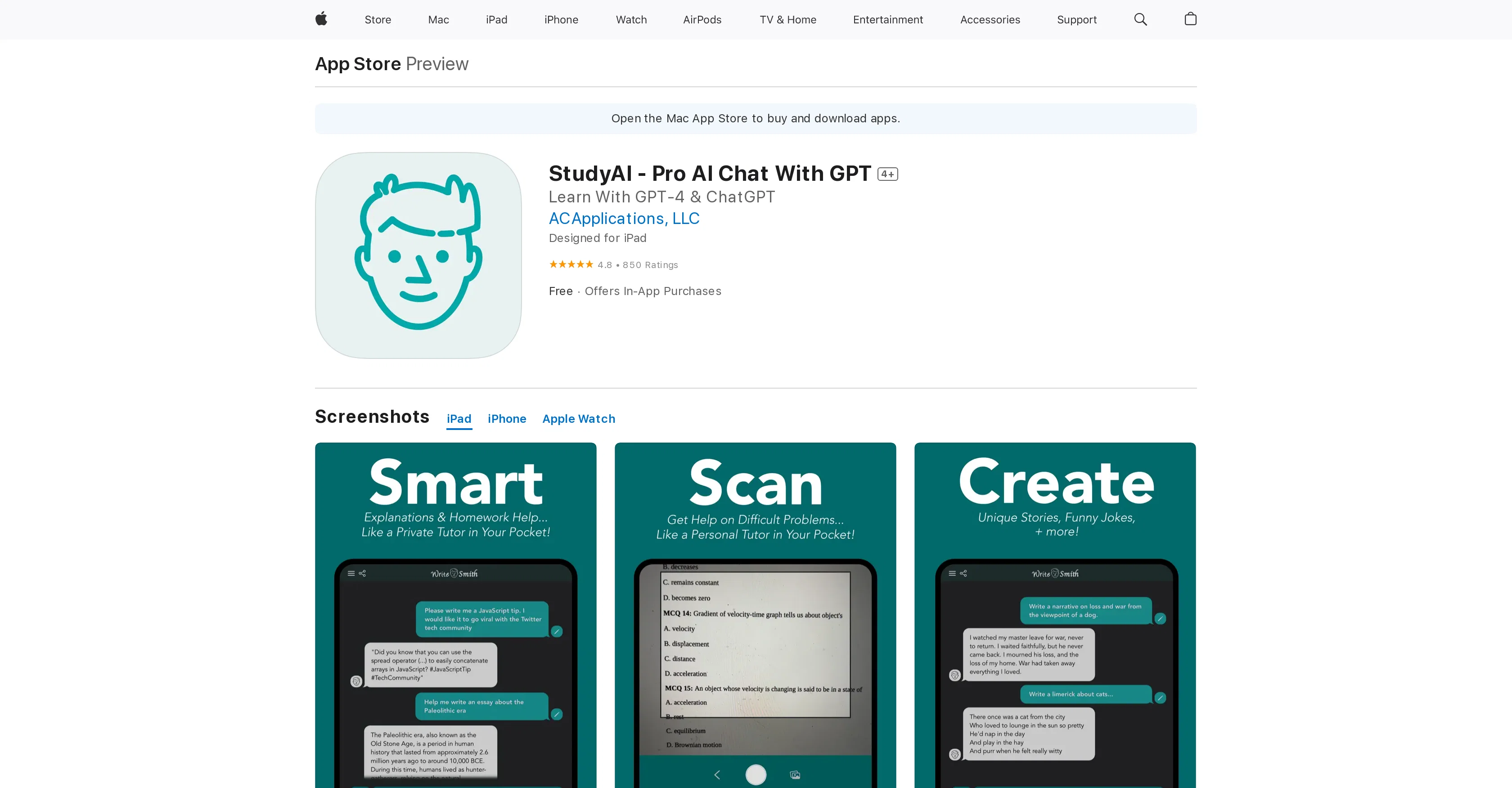StudyAI - Pro AI Chat With GPT screenshot