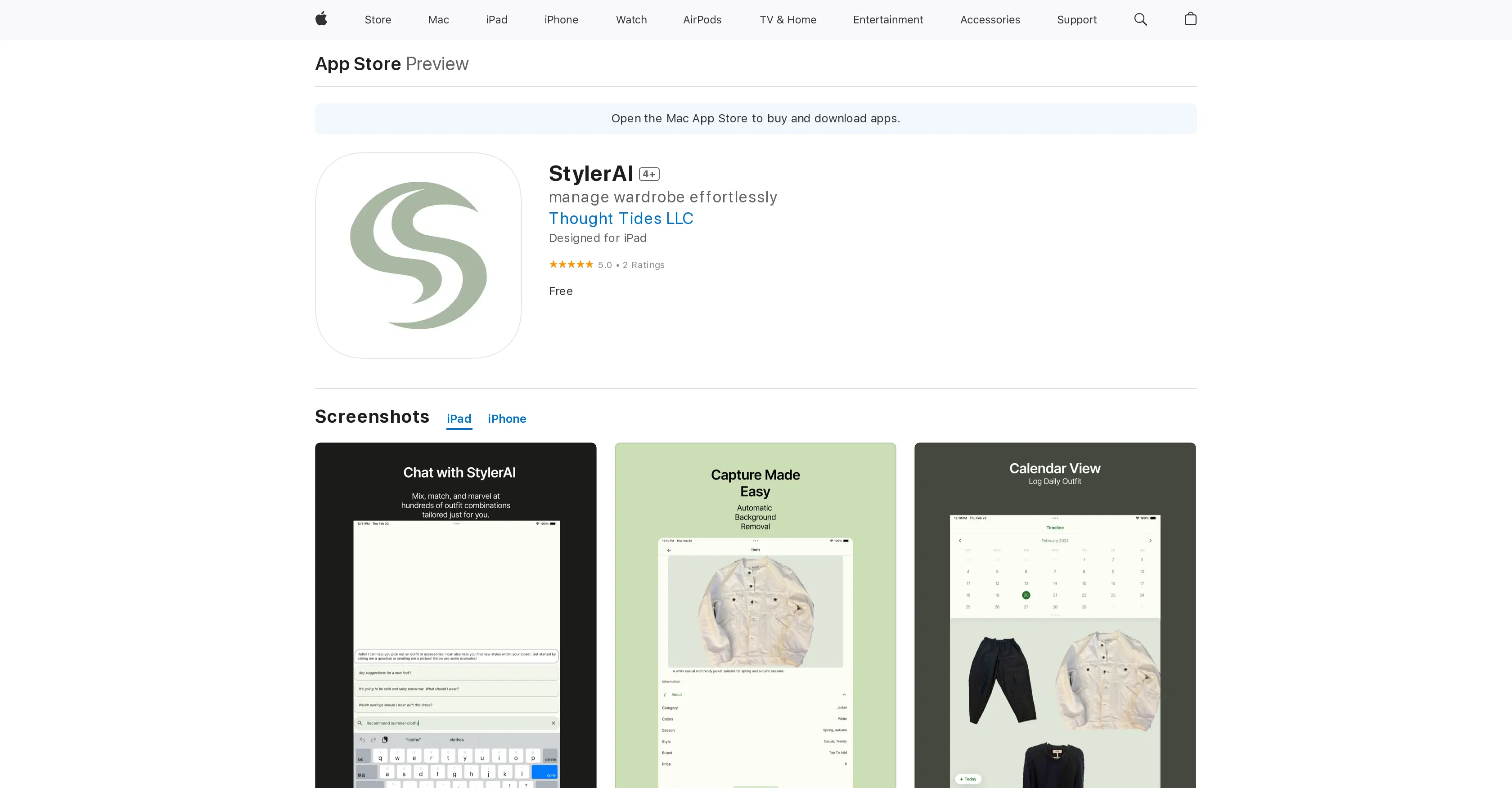 StylerAI screenshot