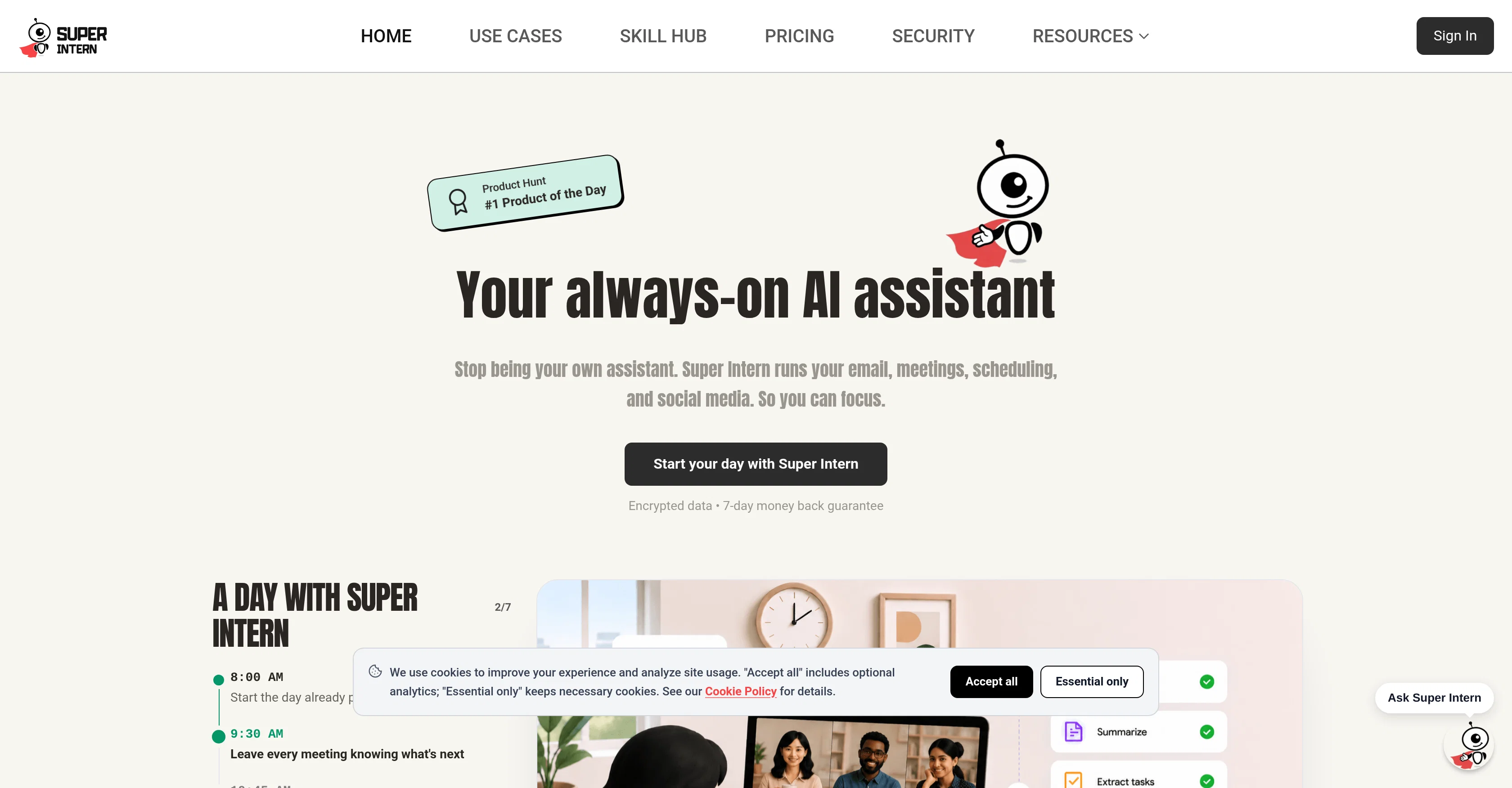SuperIntern screenshot