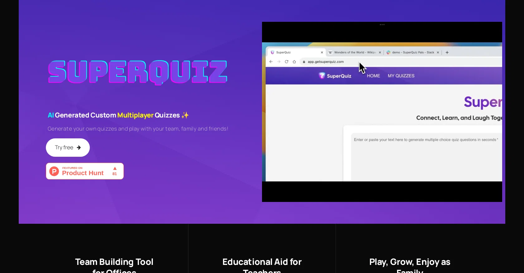 SuperQuiz screenshot