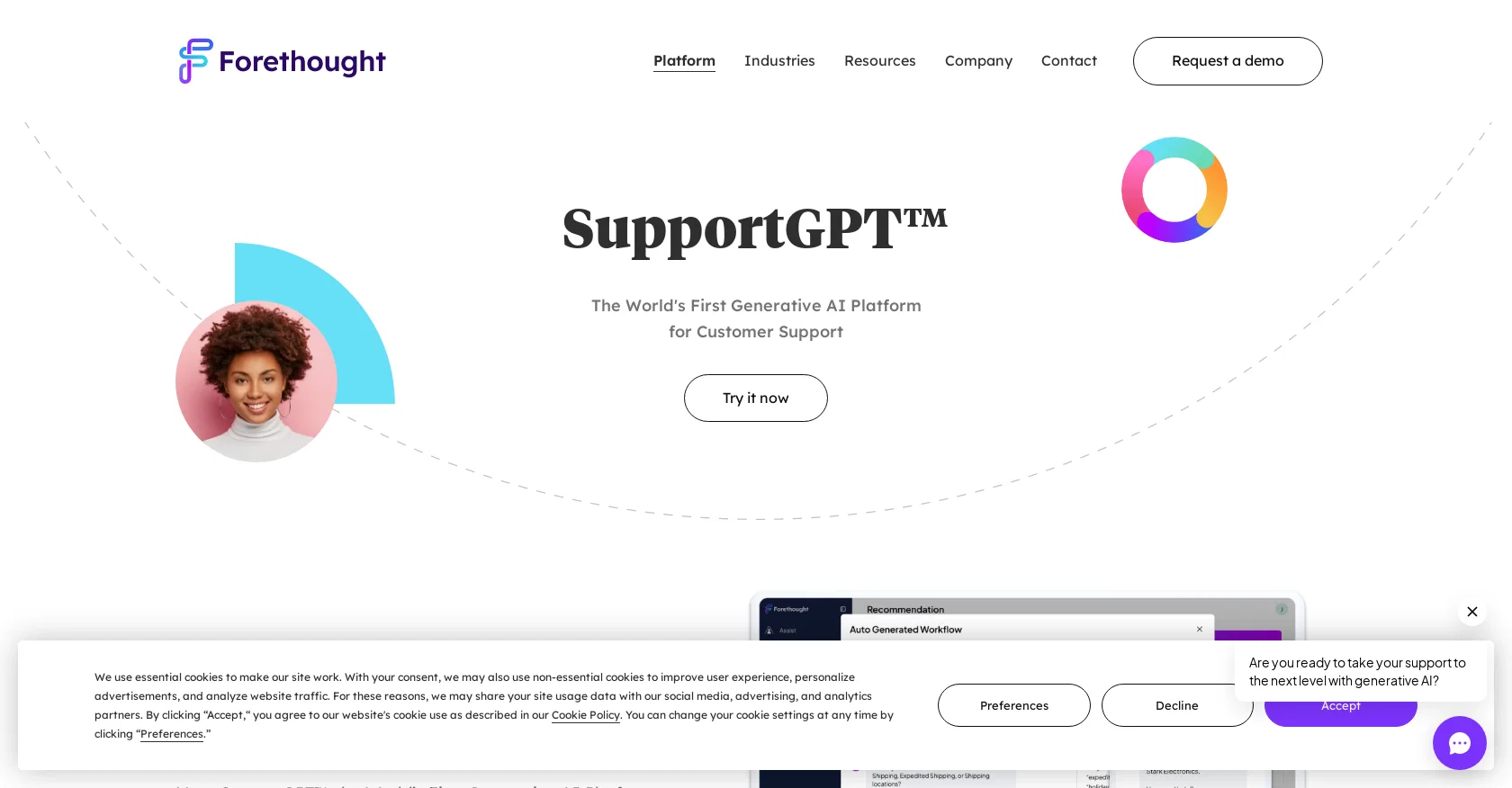 SupportGPT screenshot