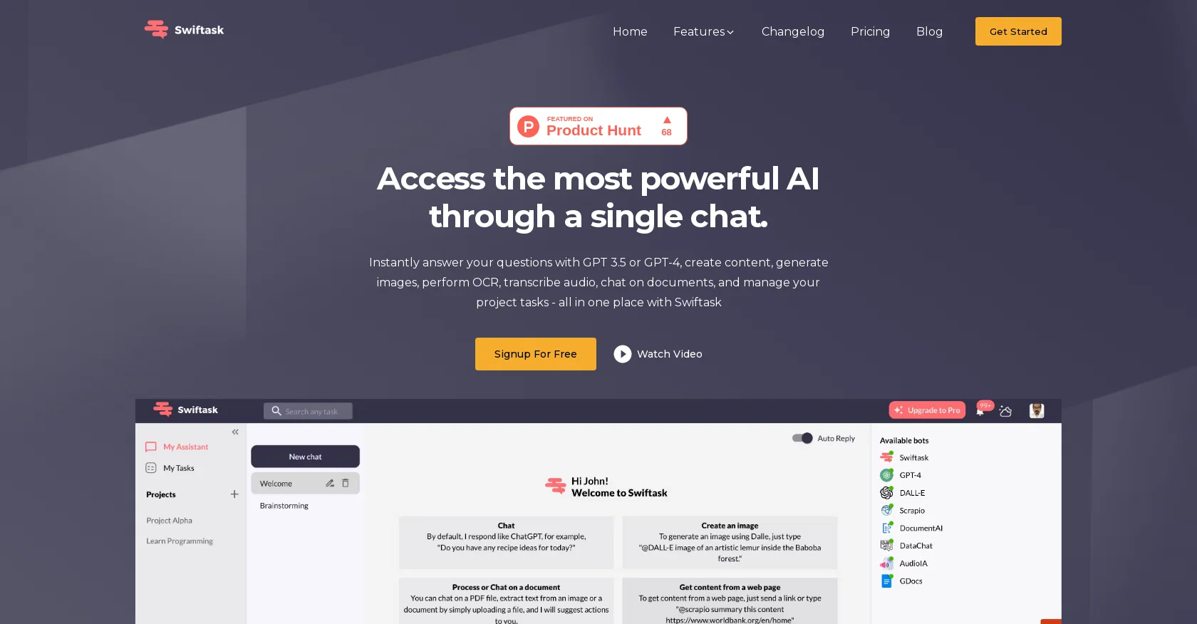 Swiftask screenshot