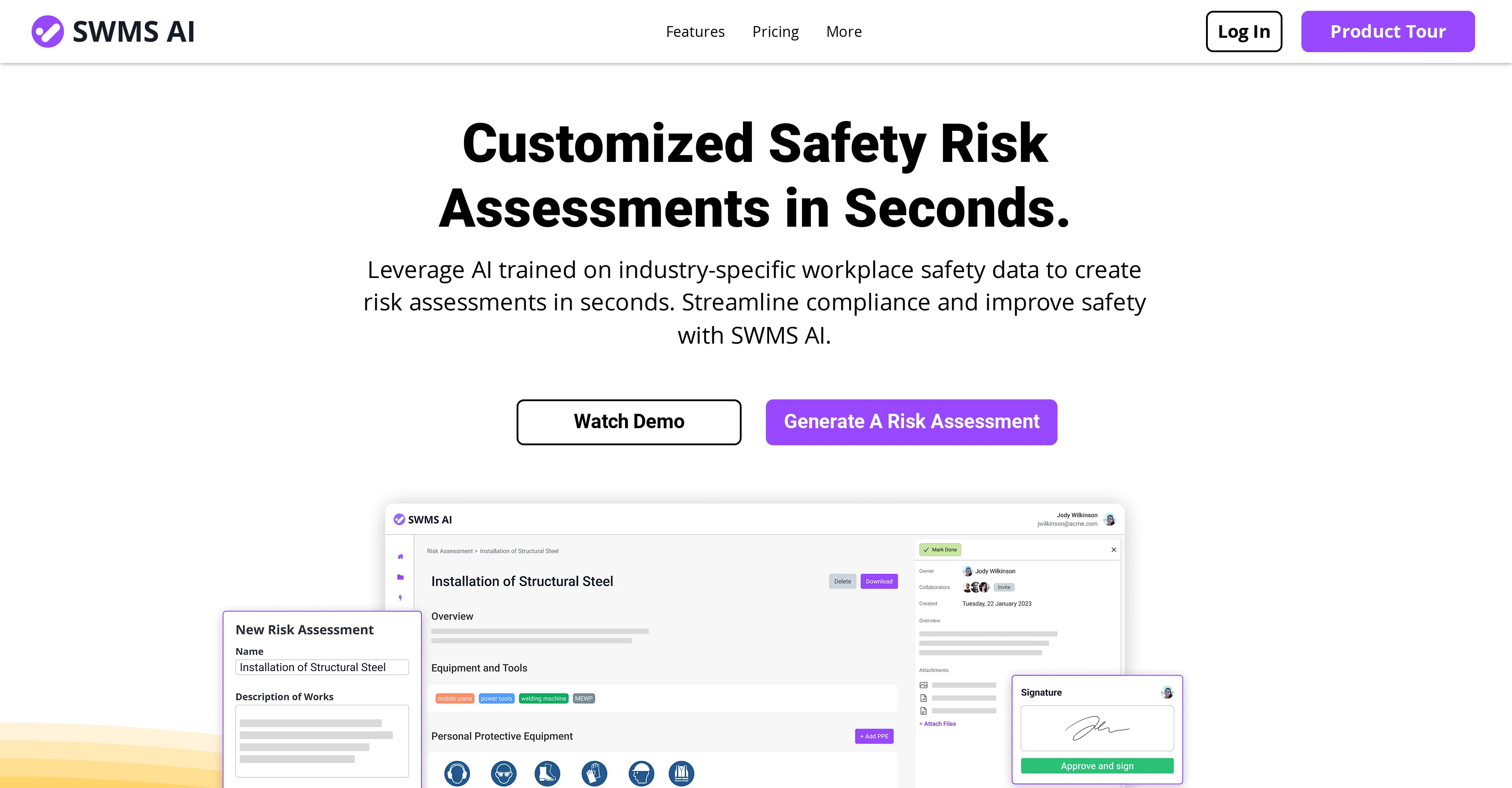 SWMS screenshot