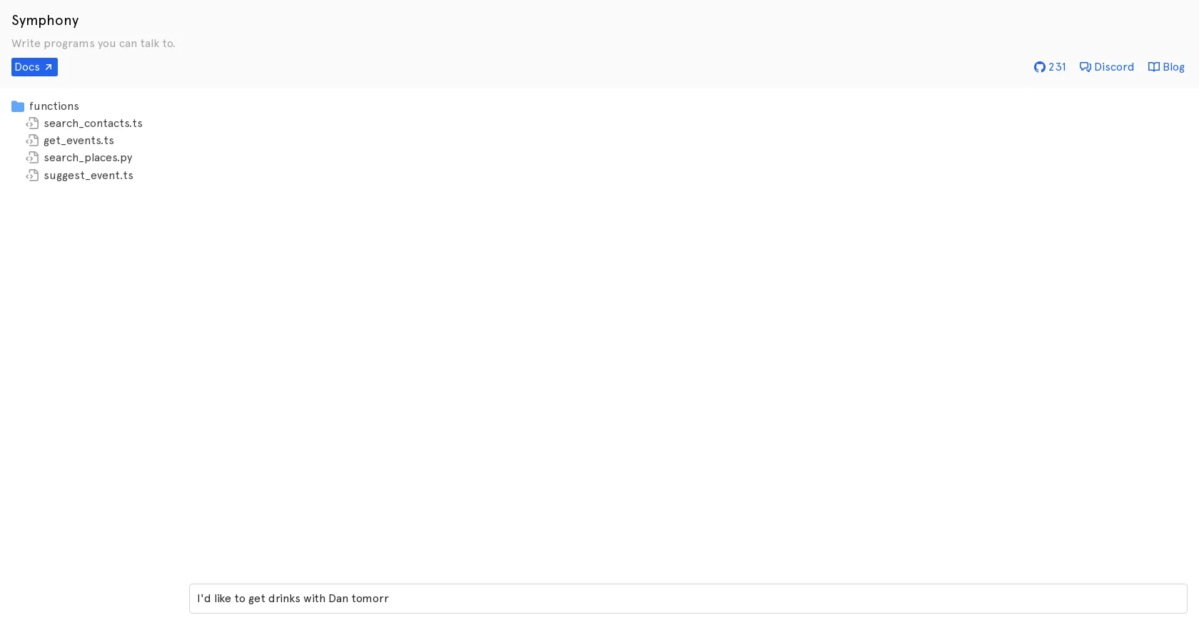 Symphony.run screenshot
