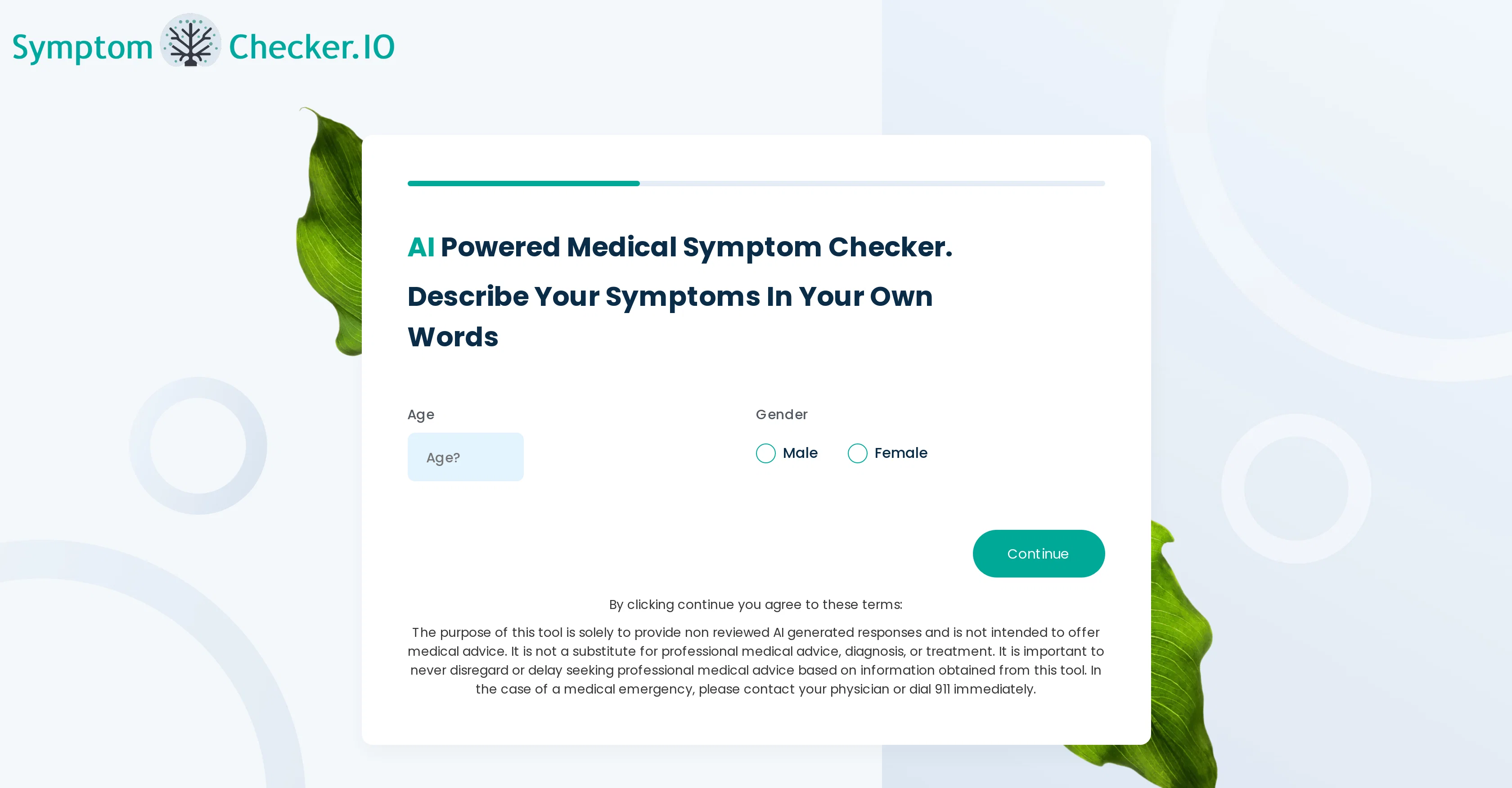 Symptomchecker screenshot