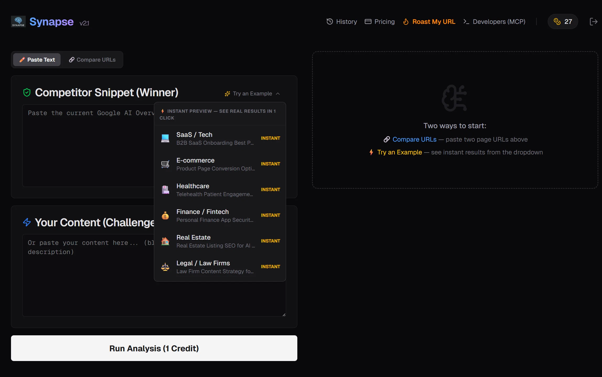 Synapse screenshot