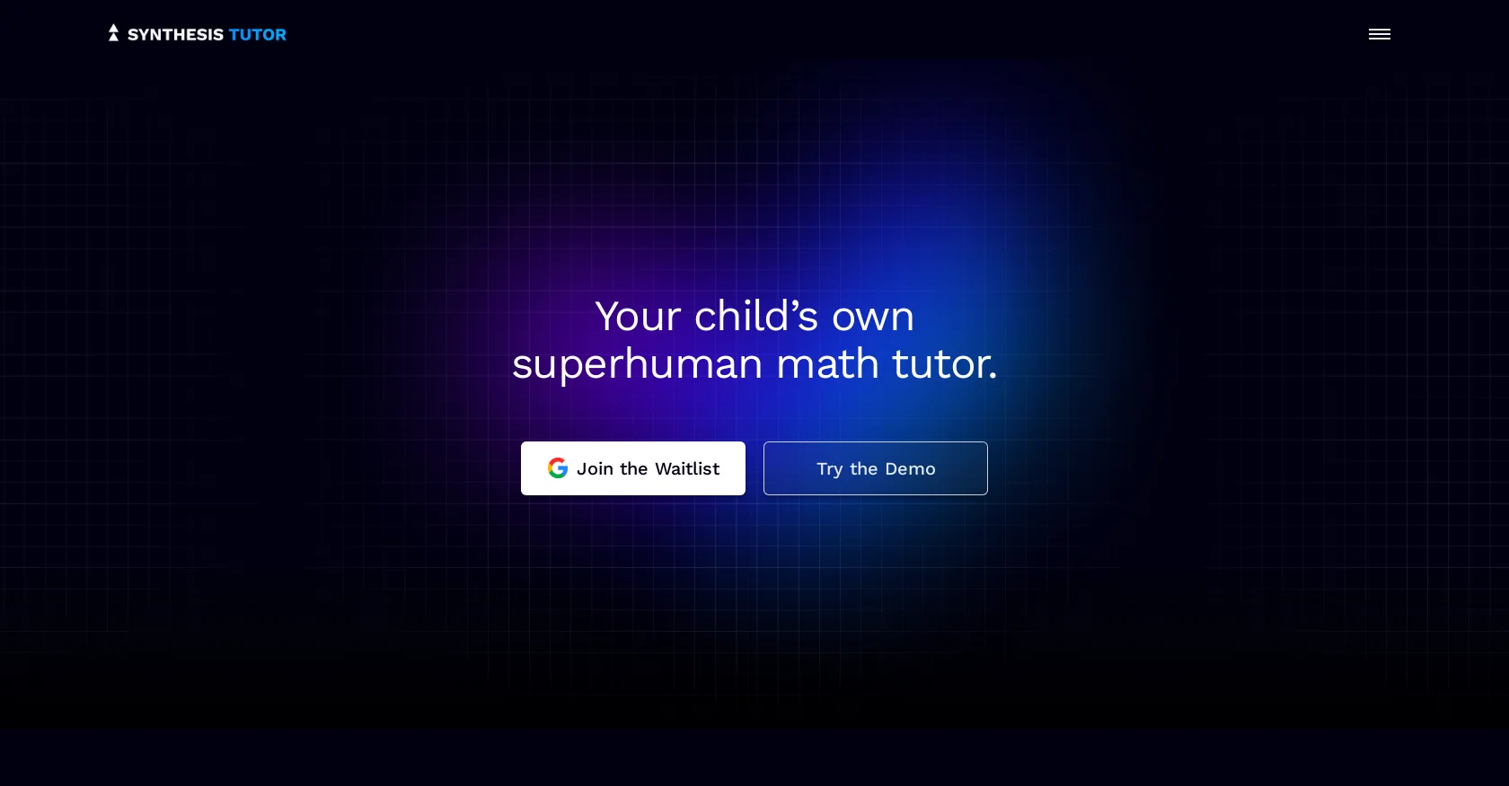 Synthesis Tutor screenshot