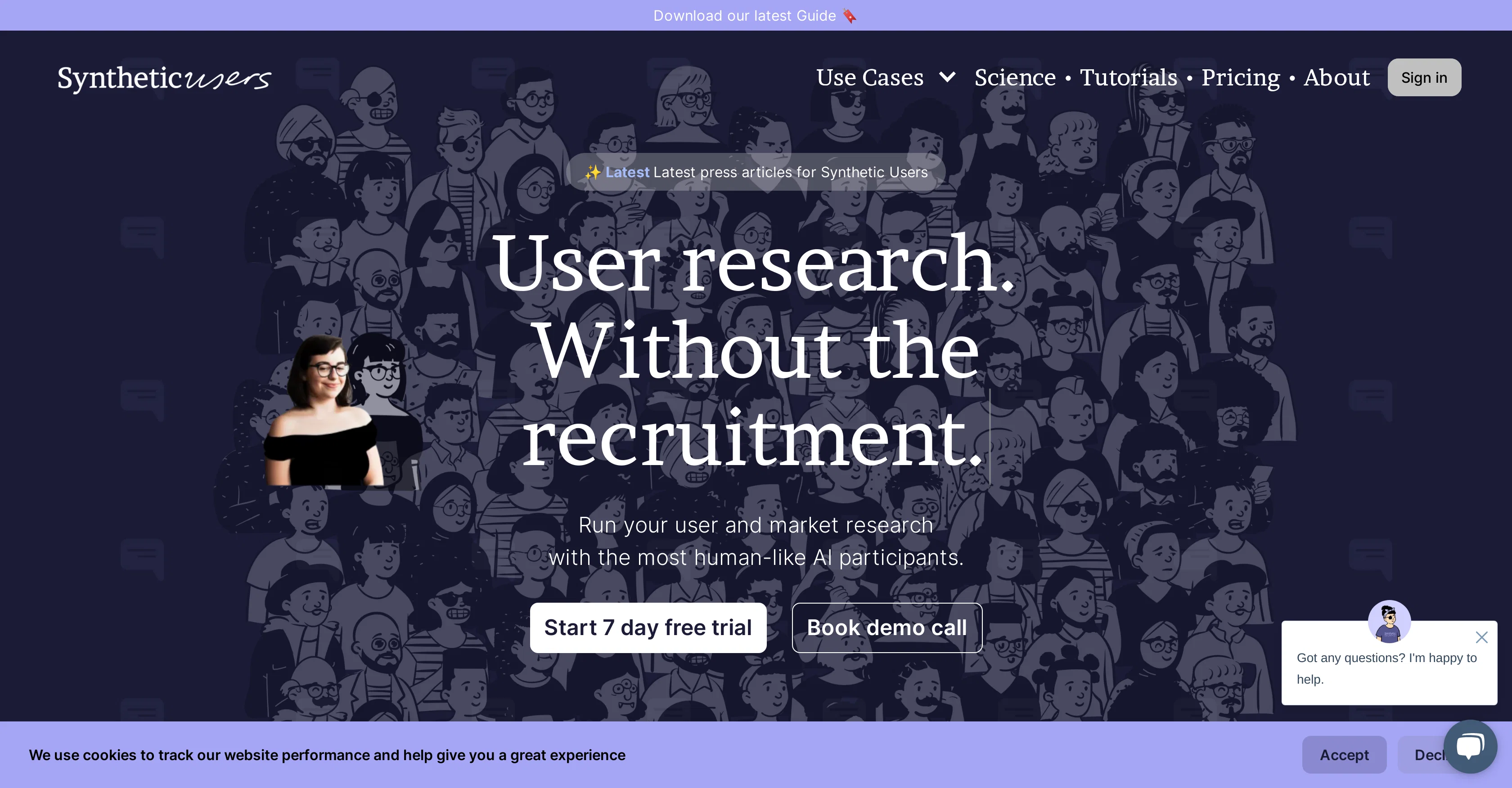 Syntheticusers screenshot