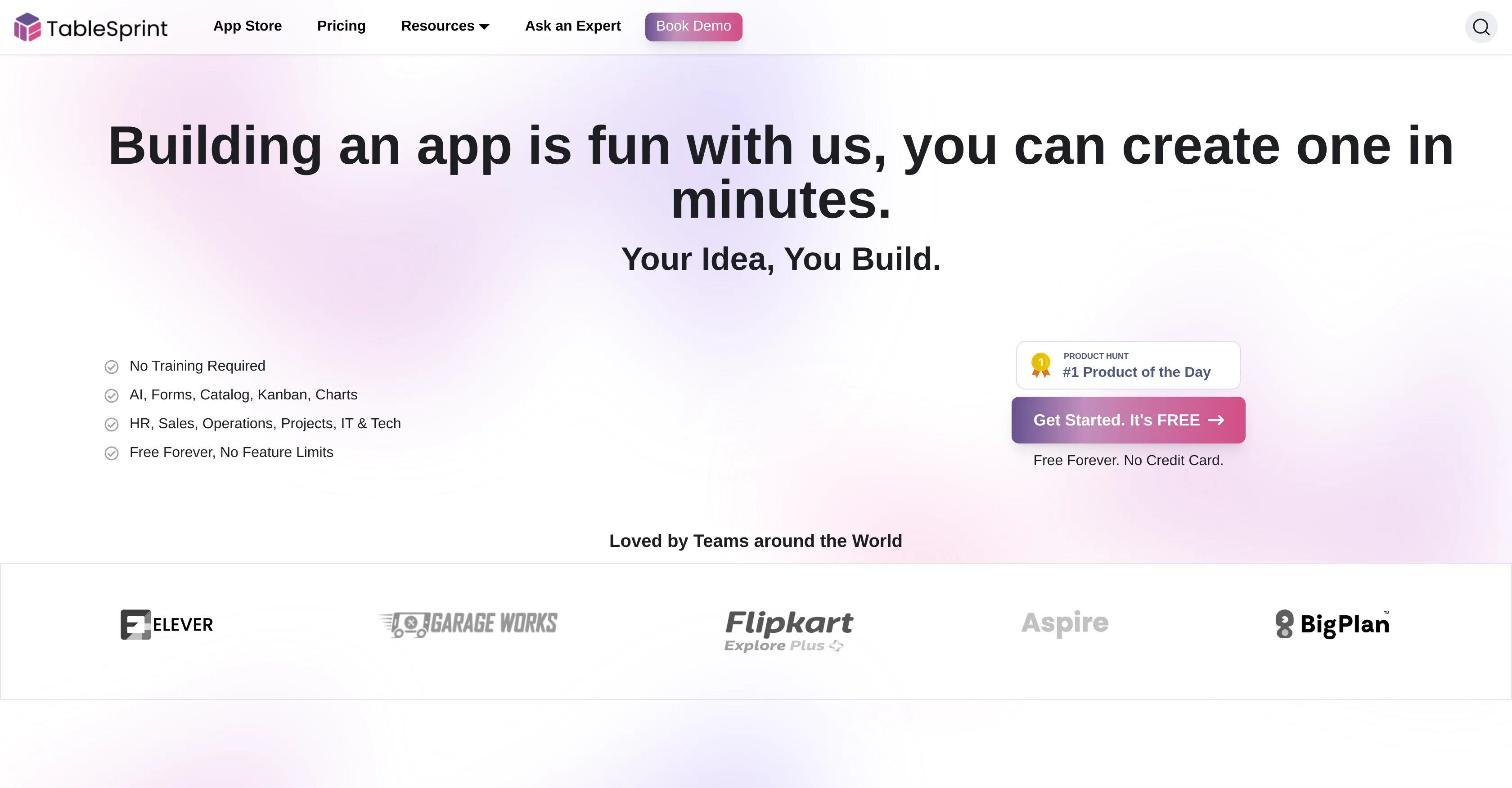 TableSprint screenshot