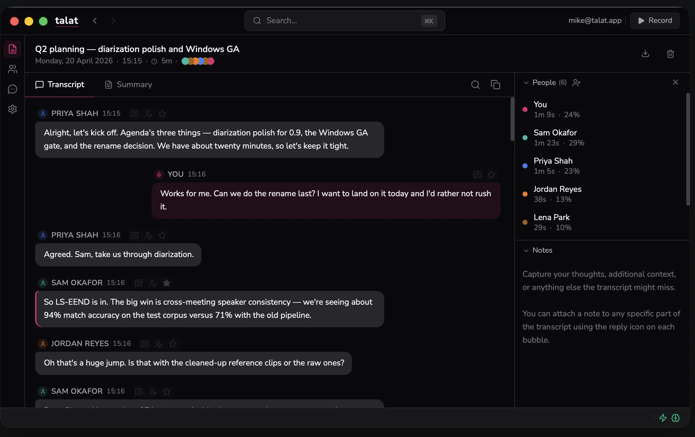 talat screenshot