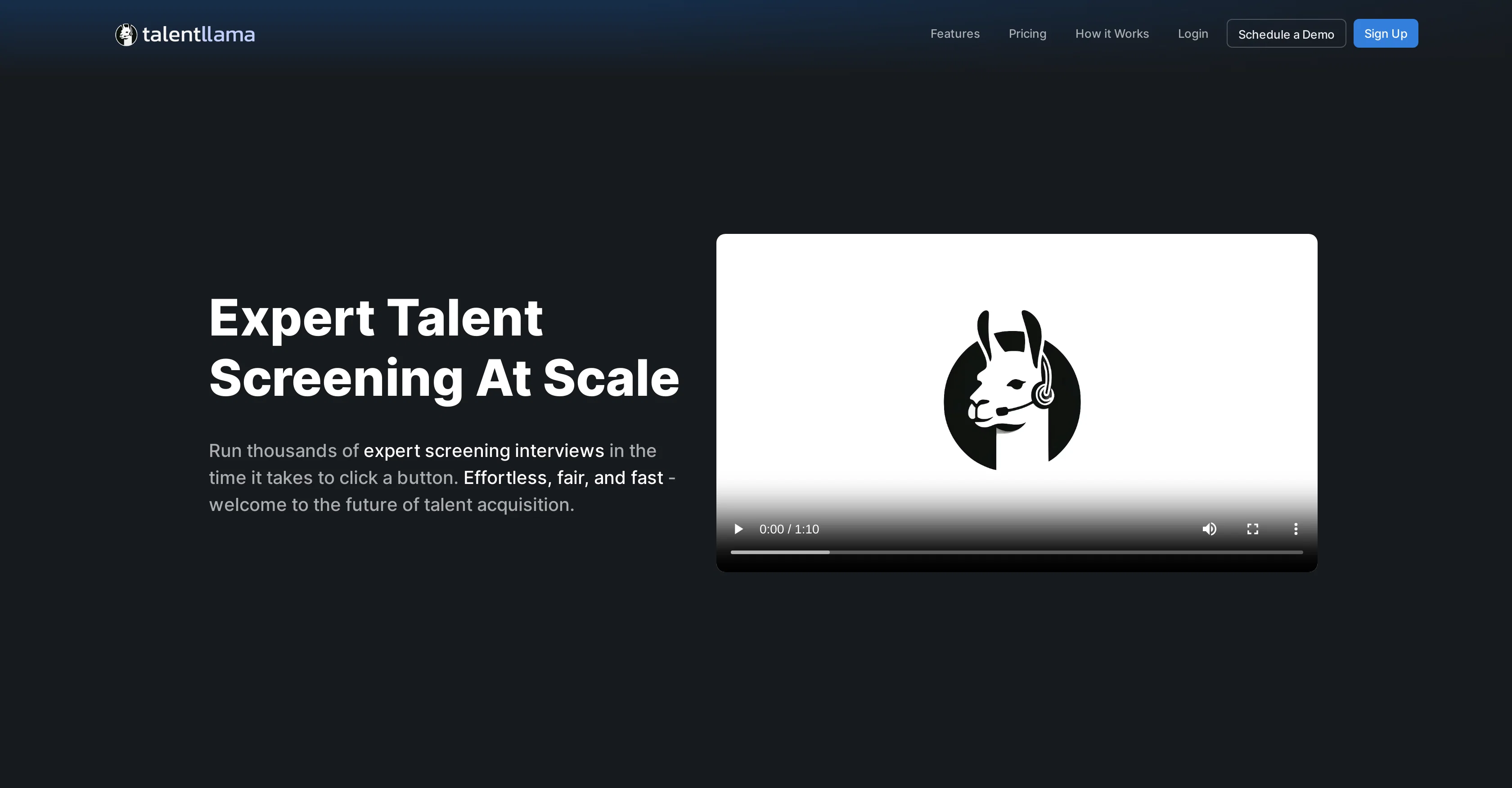 Talent Llama screenshot