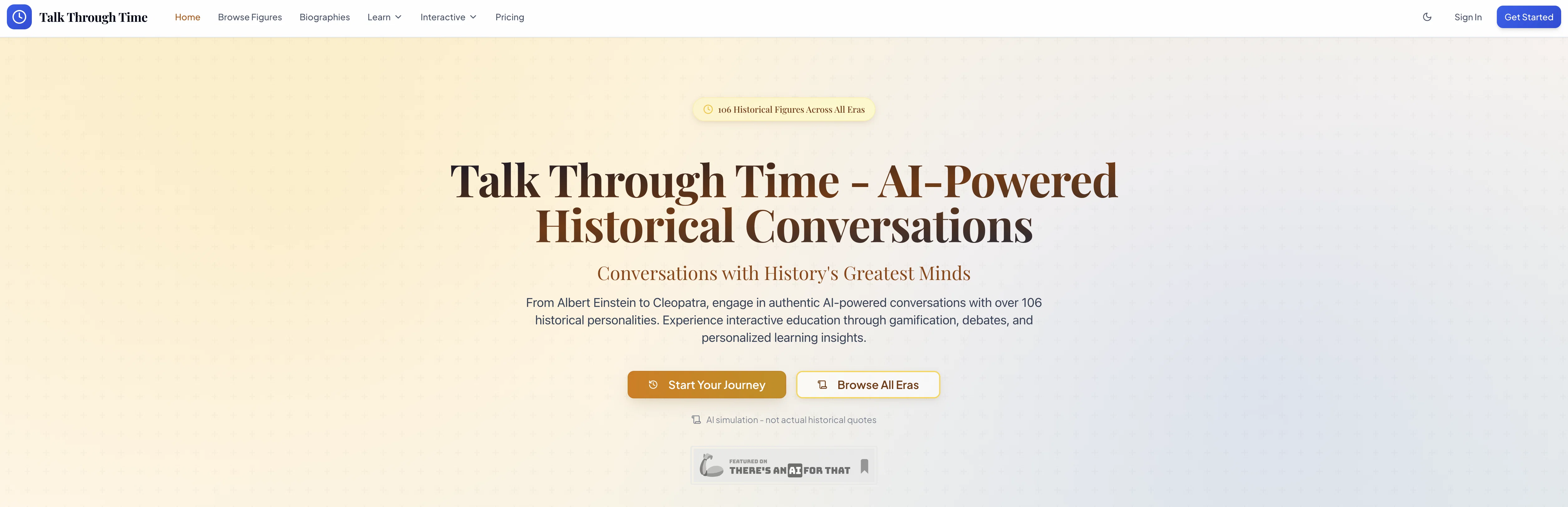 Talk Through Time screenshot