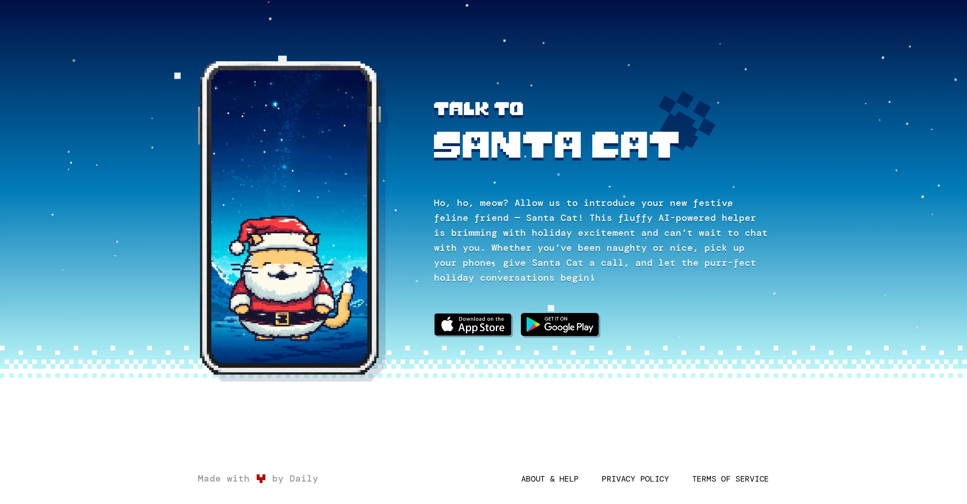 Talk to Santa Cat screenshot