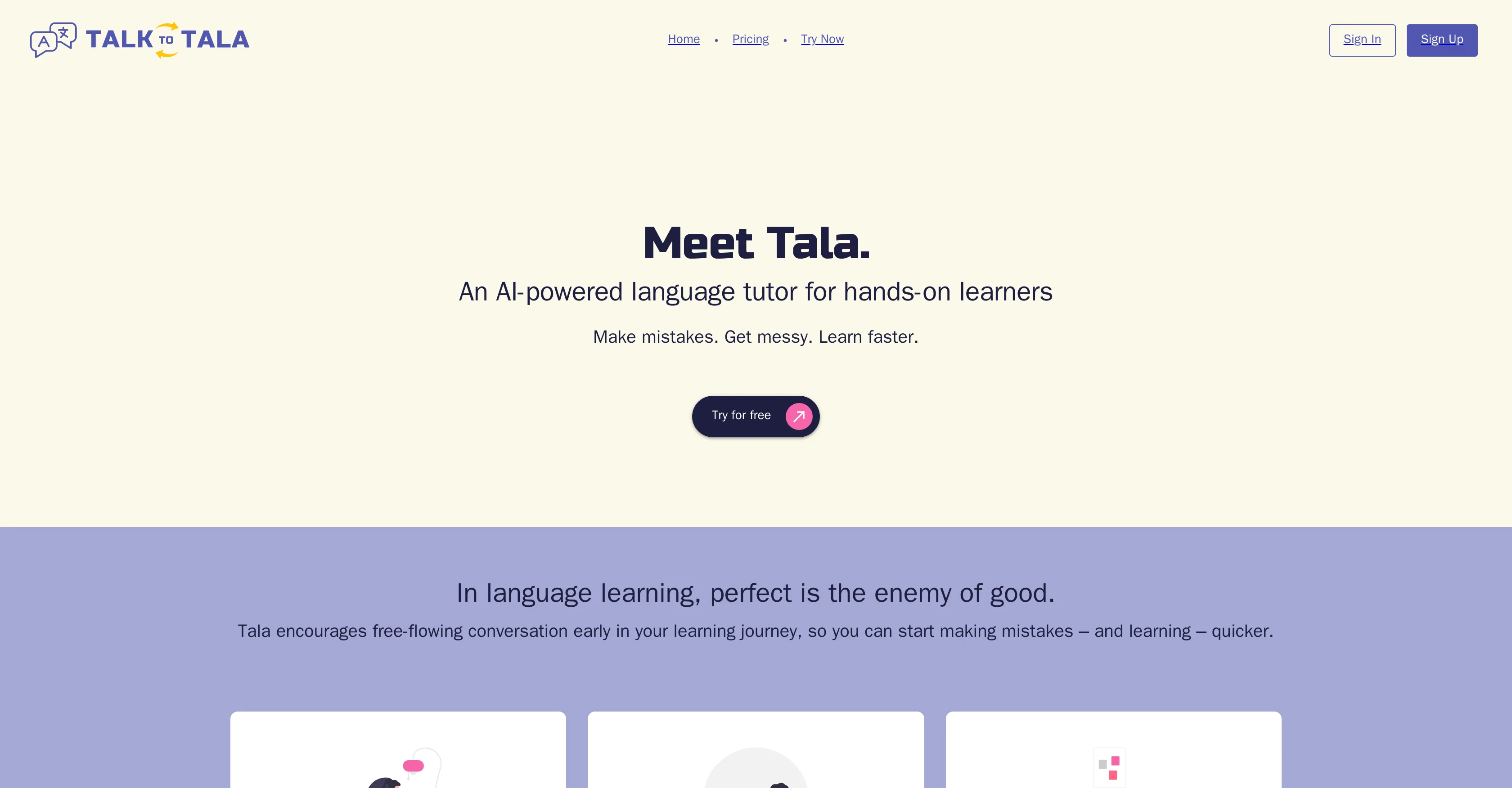 Talk to Tala screenshot