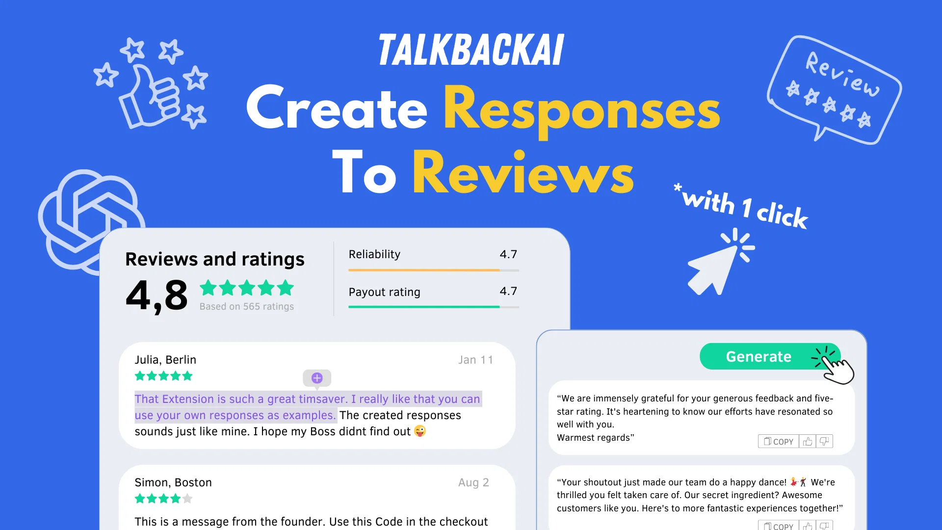 TalkbackAI screenshot