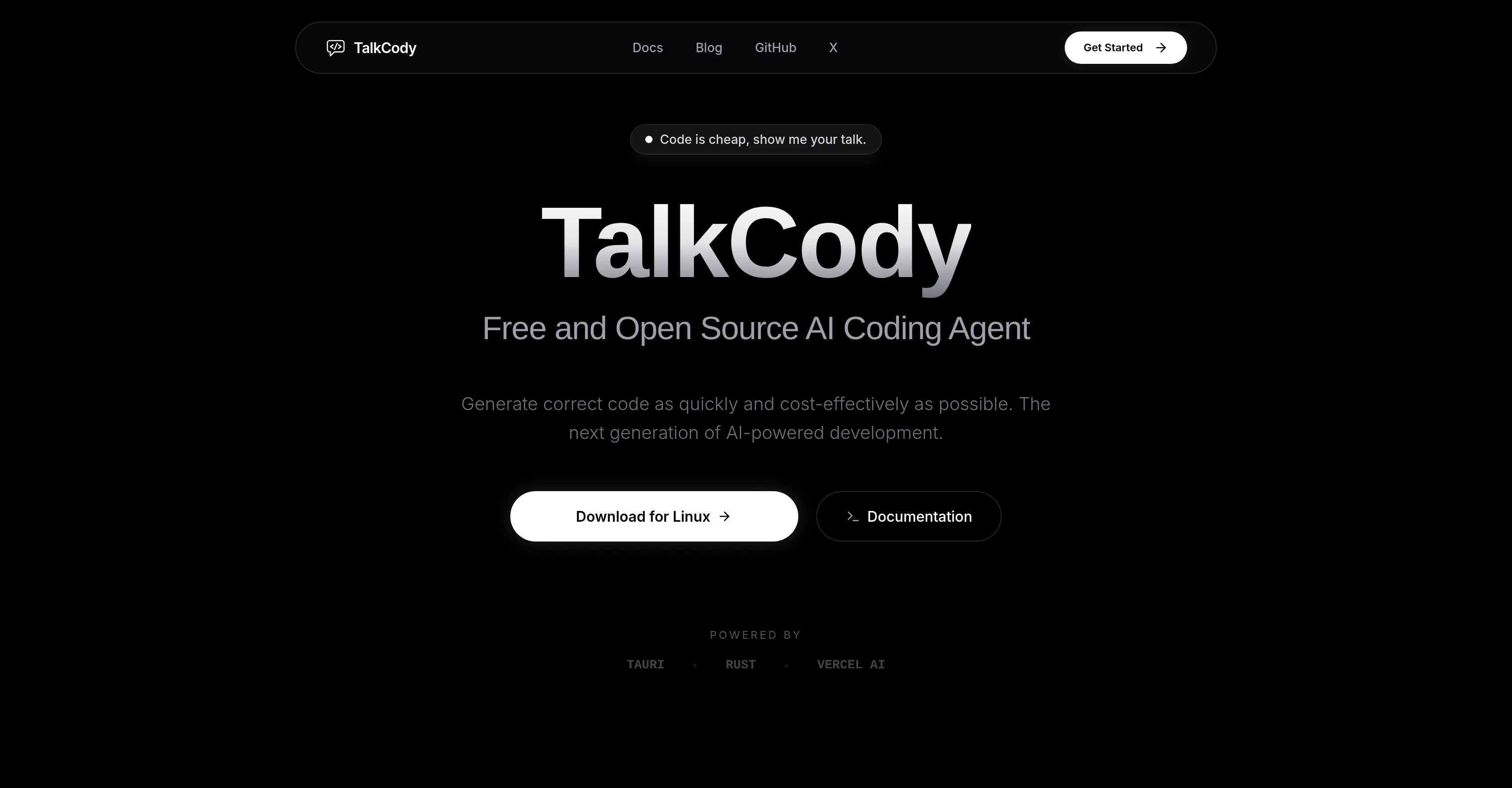TalkCody screenshot