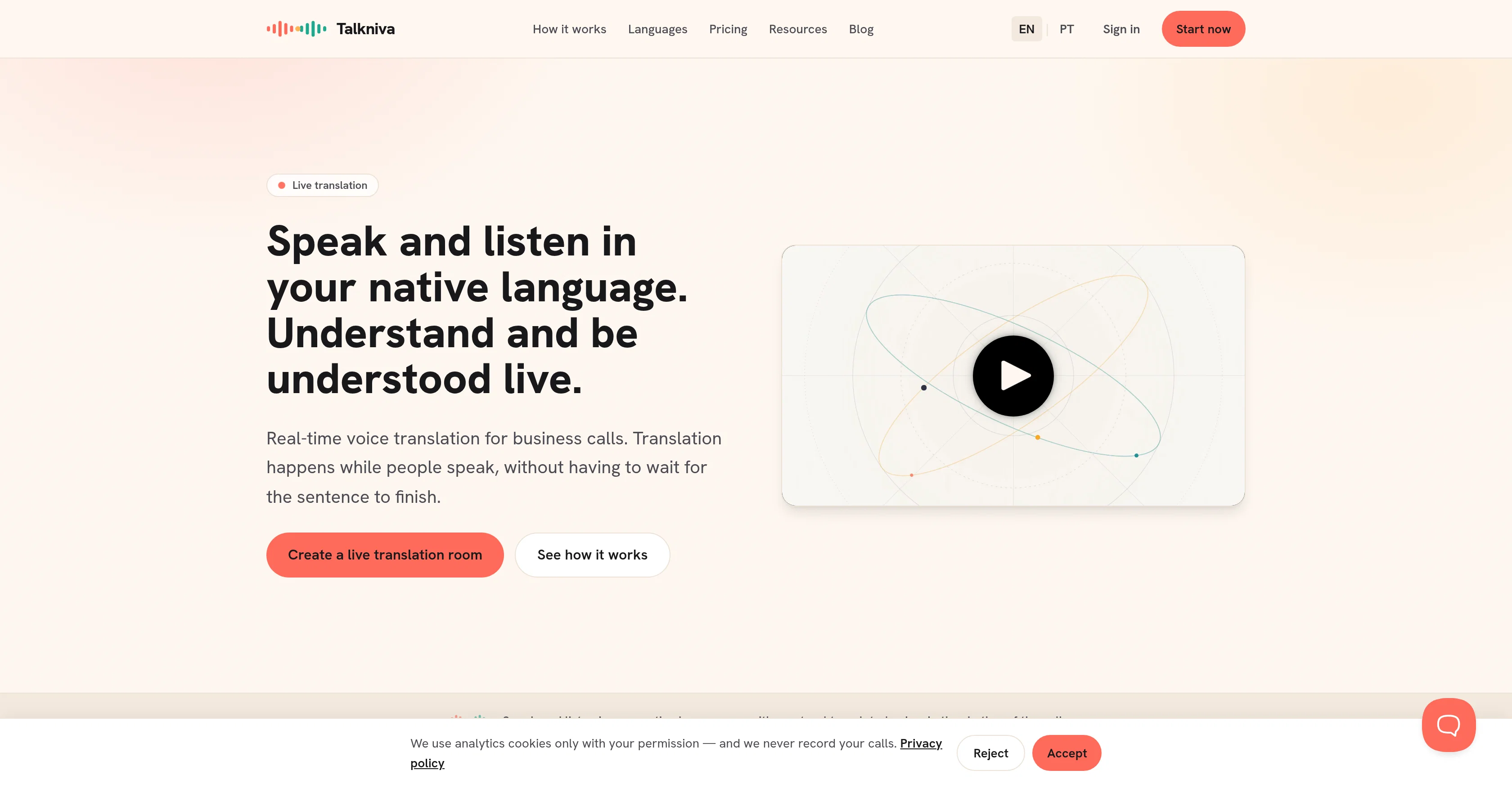 Talkniva screenshot