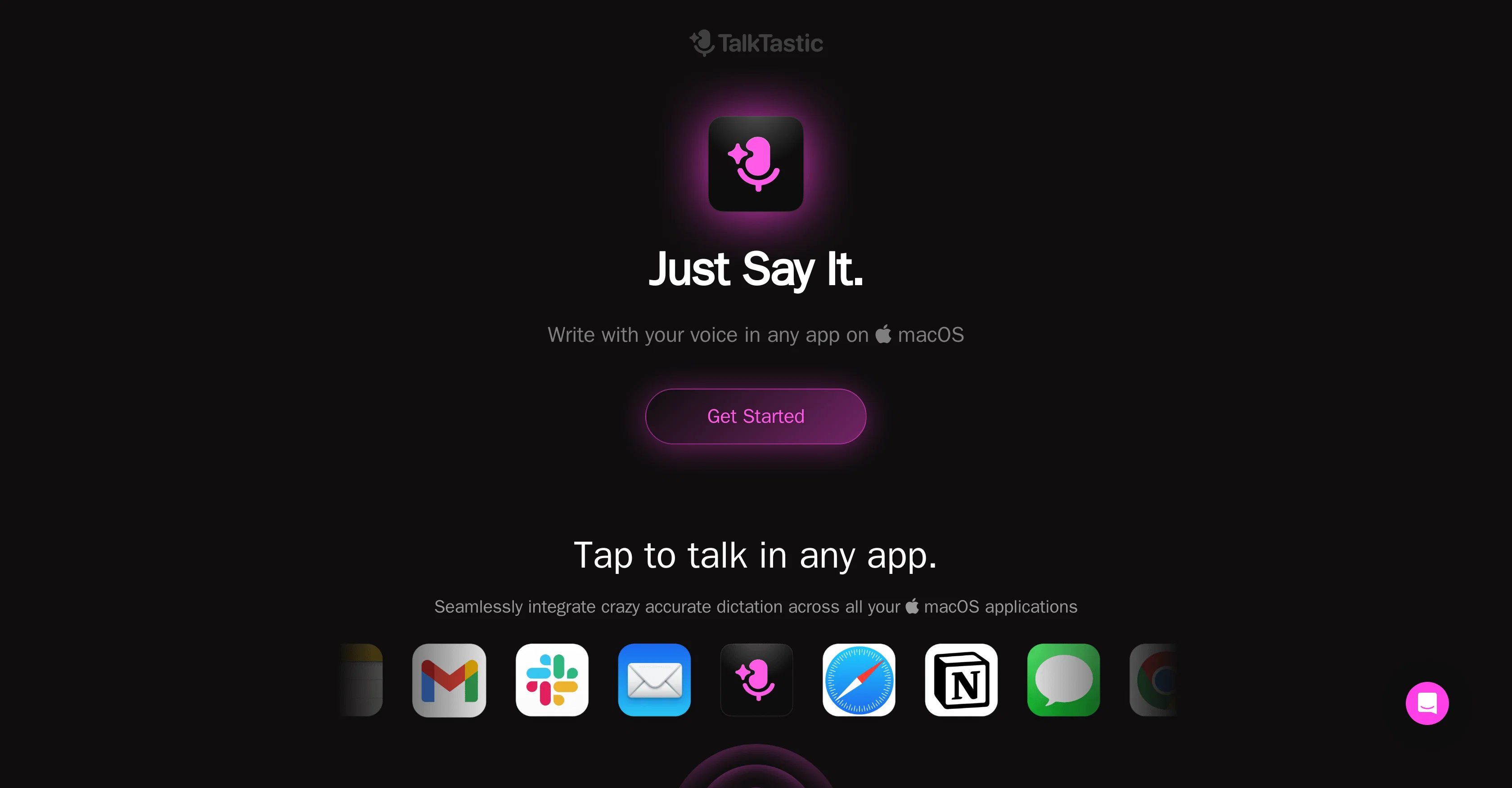 TalkTastic screenshot