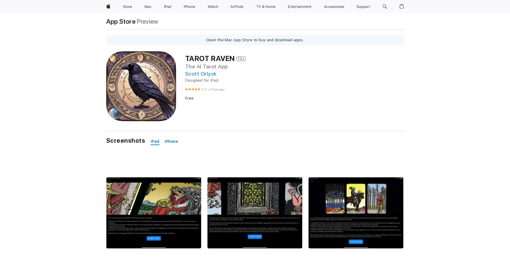 TAROT ARCANA screenshot