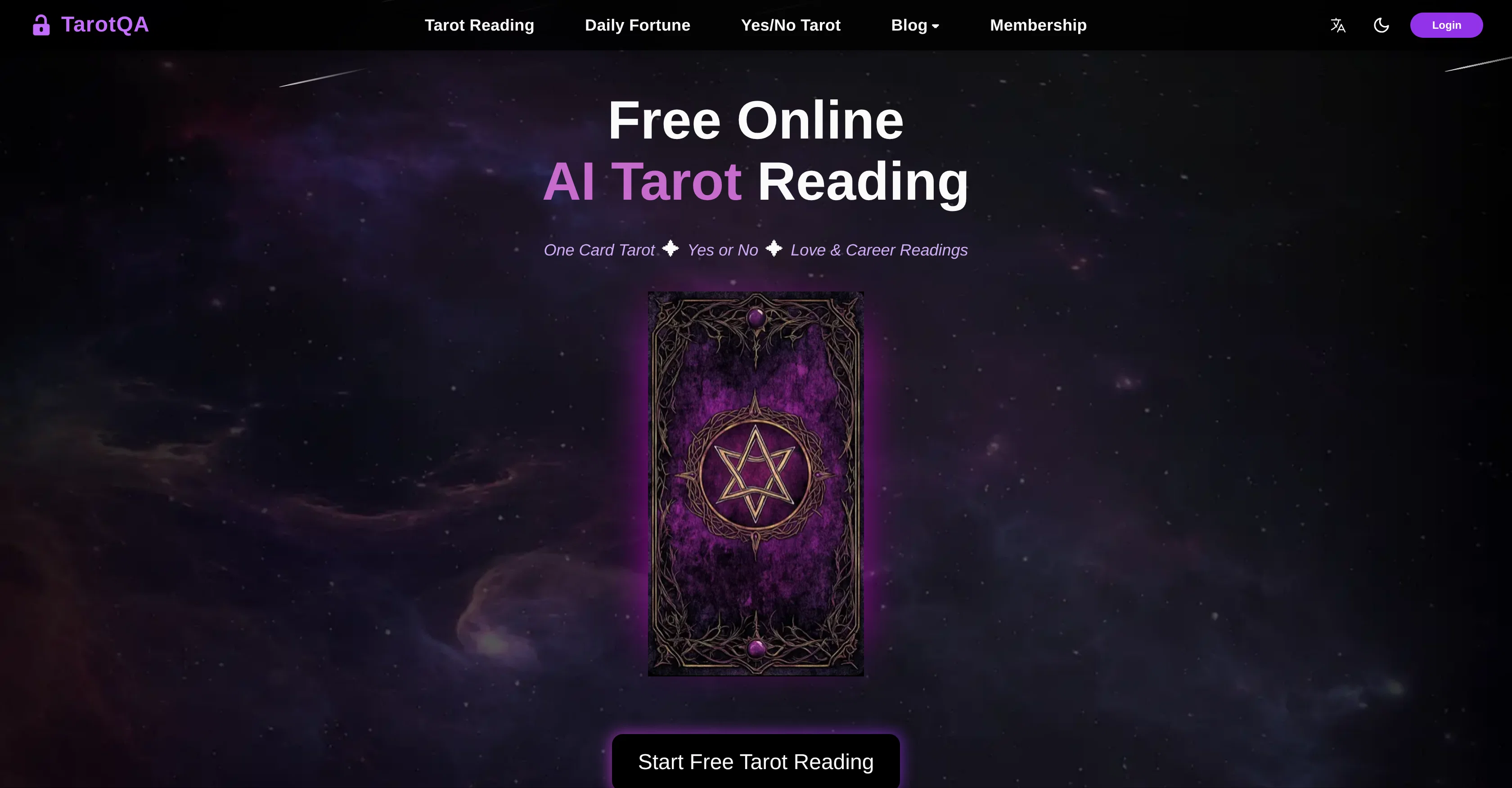 TarotQA screenshot