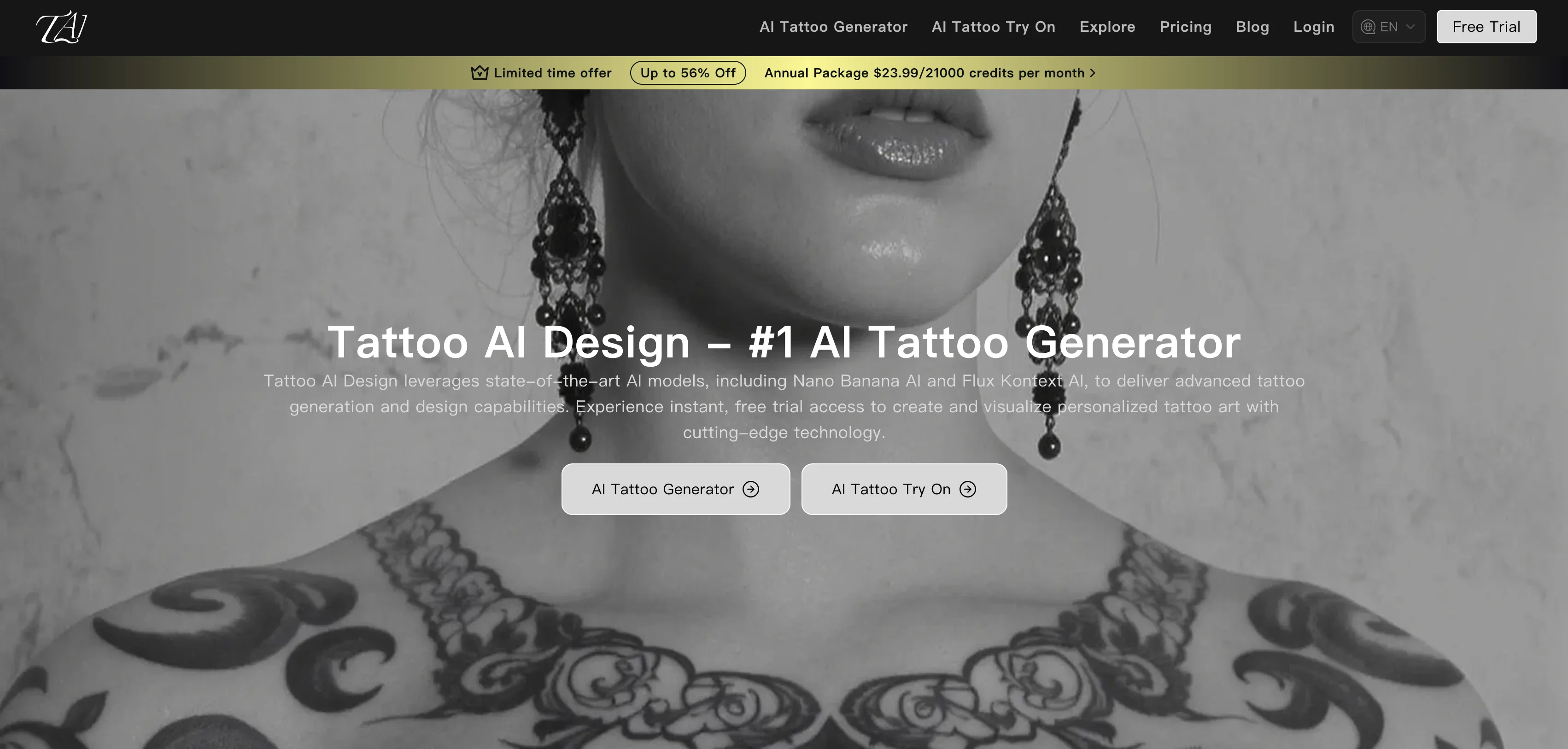 Tattoo AI Design | Try On screenshot