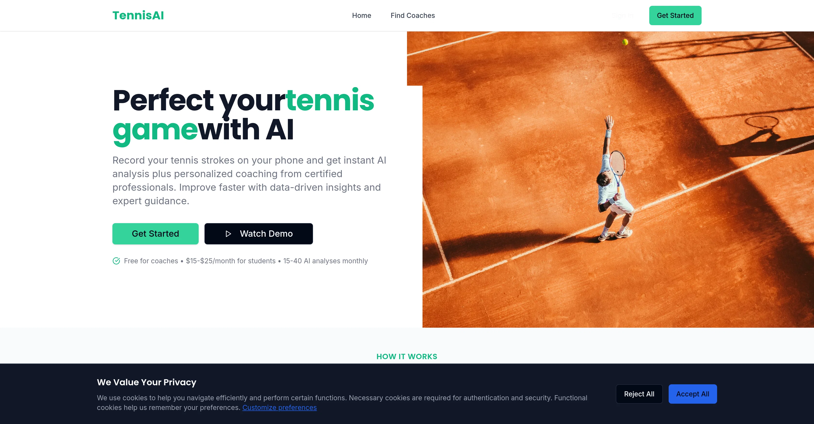 TennisAI screenshot