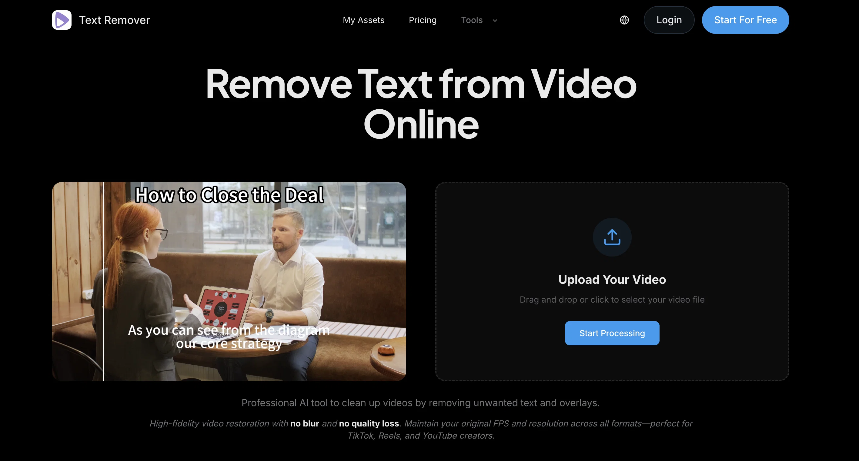 Remove Text From Video – AI Subtitle & Watermark Re... screenshot