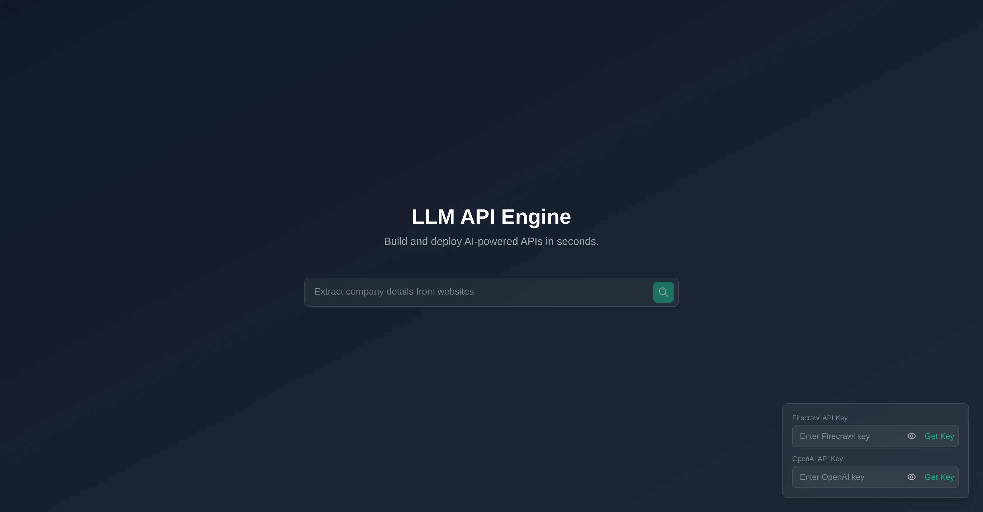 Text to API screenshot