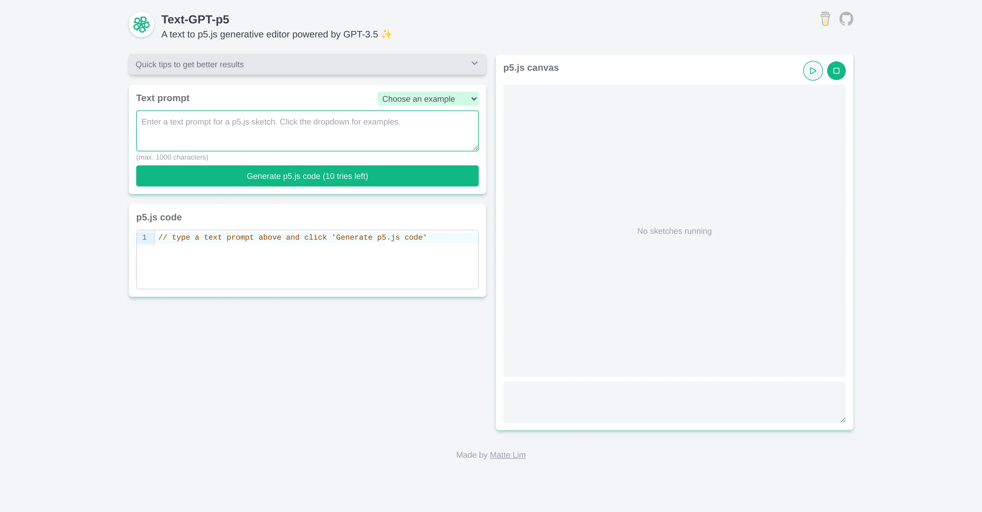 Textgptp5 screenshot