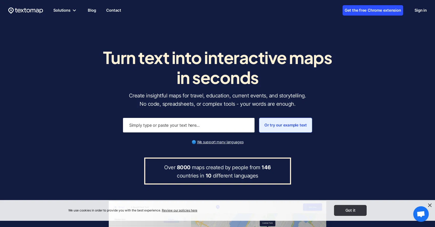 Textomap screenshot