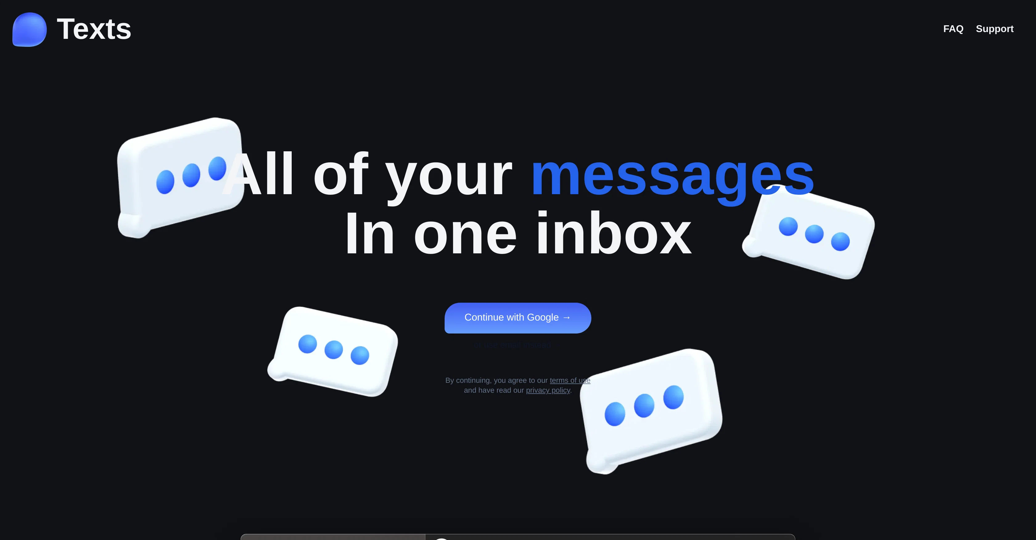 Texts.com screenshot