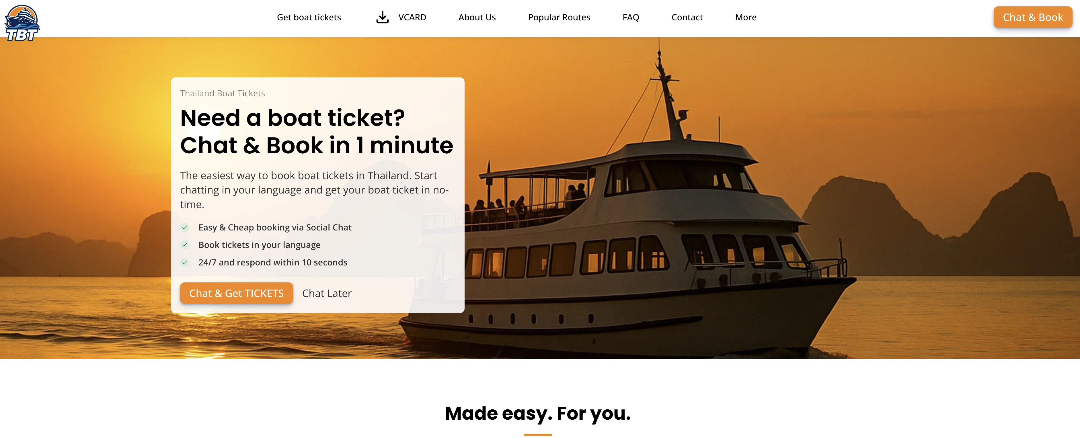 Thailand Boat Tickets screenshot