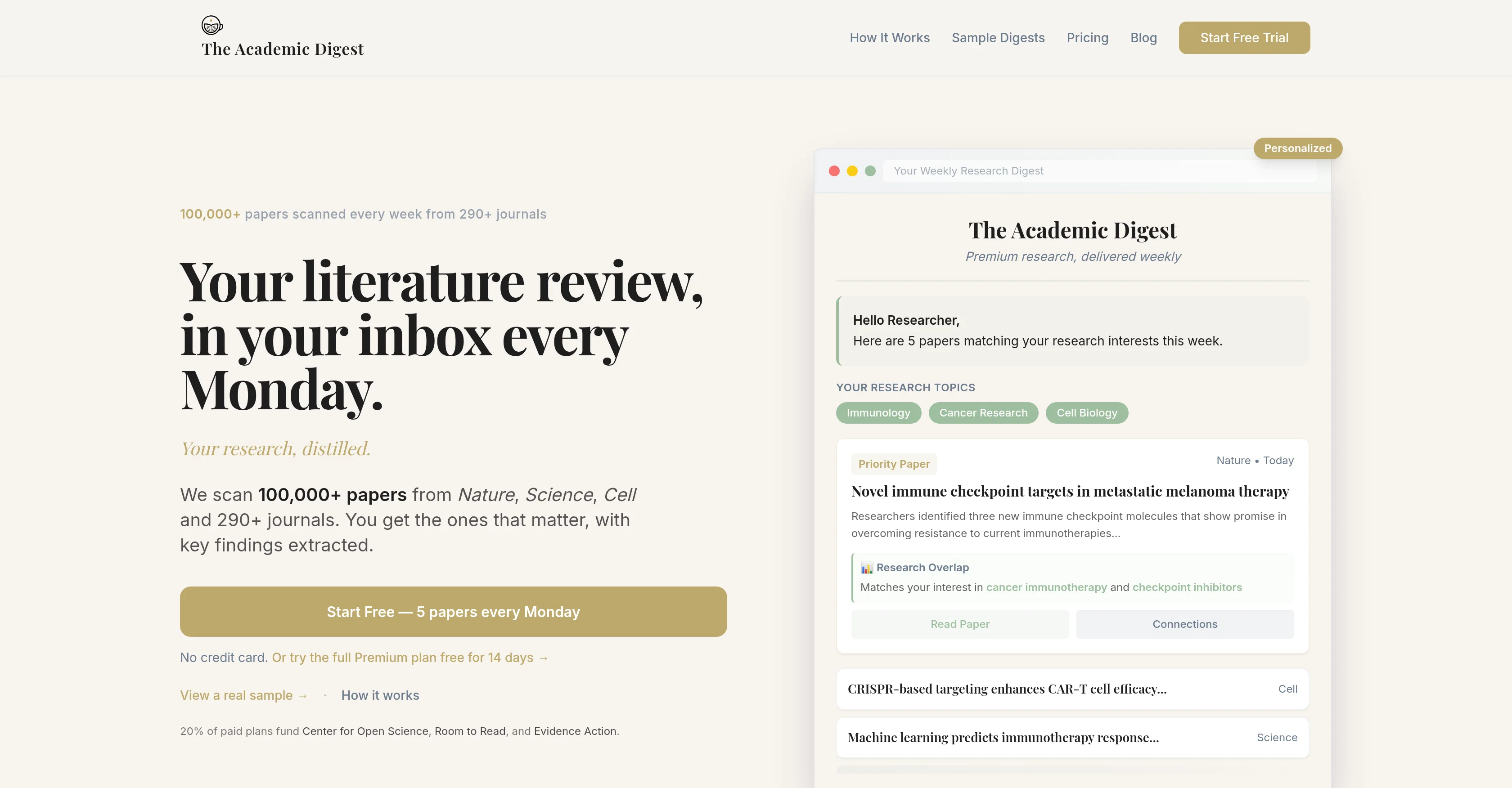 The Academic Digest screenshot