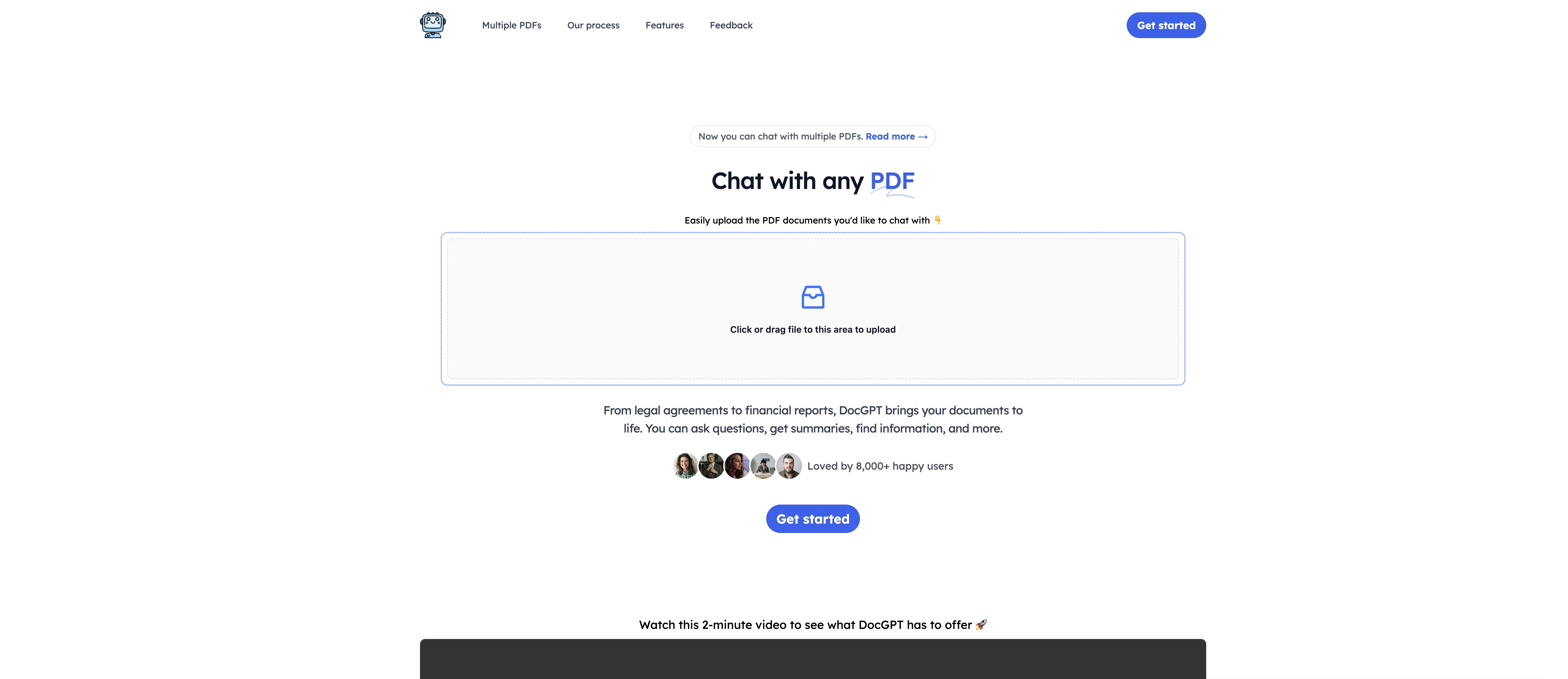 The DocGPT screenshot