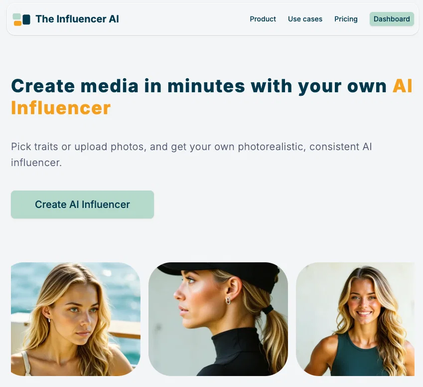 The Influencer AIv2.0 screenshot