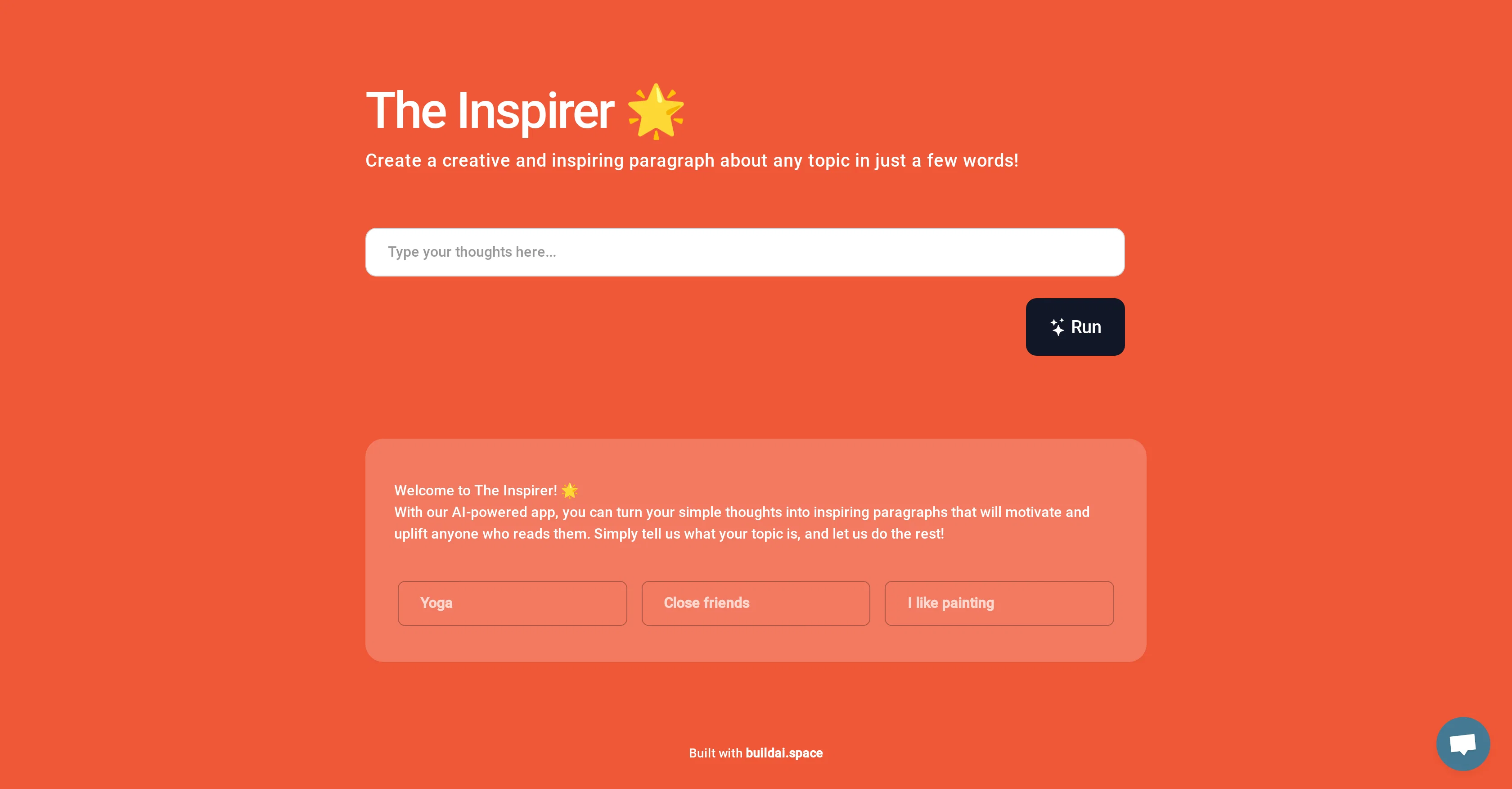The Inspirer screenshot