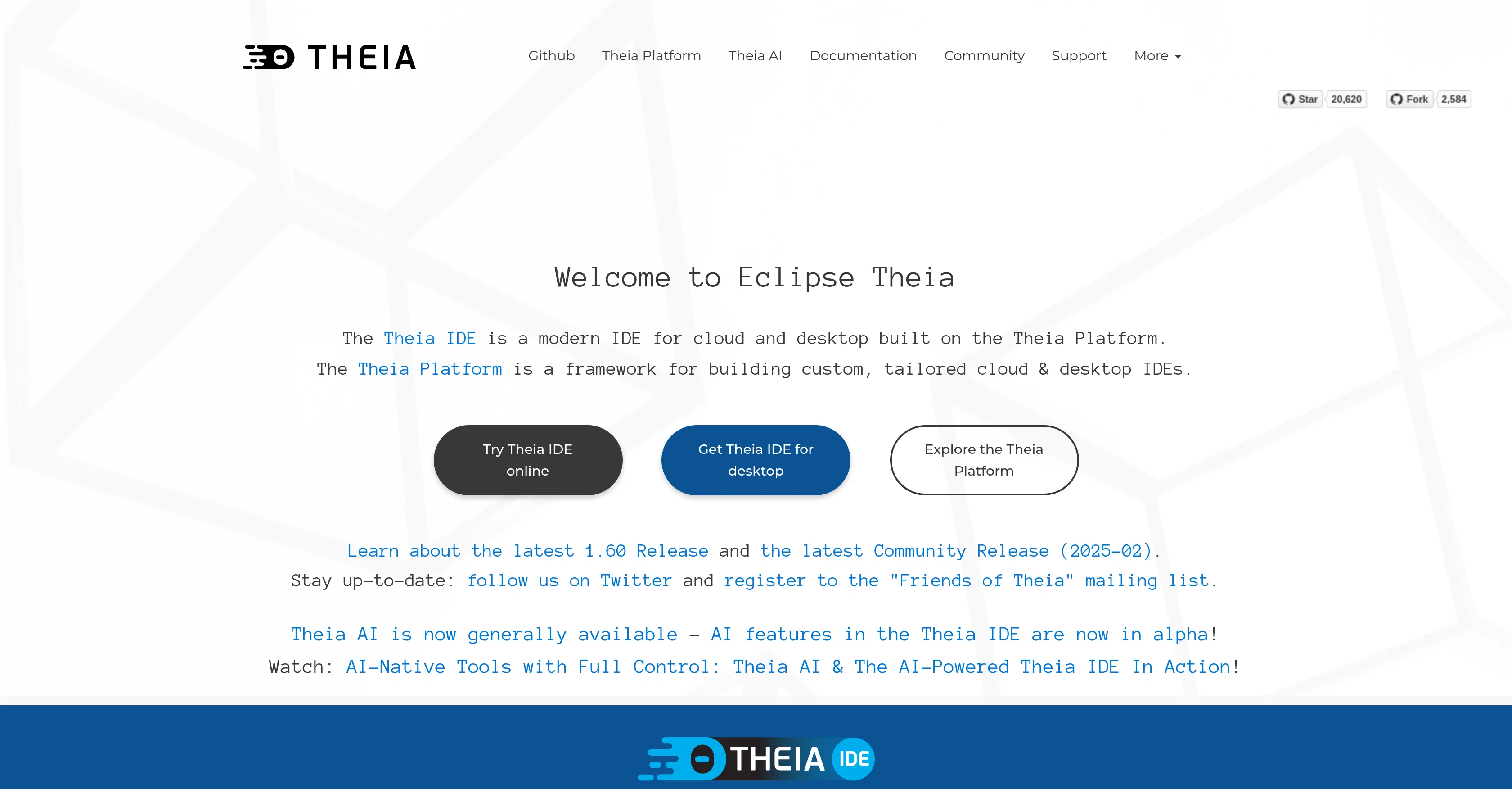 Theia IDE screenshot
