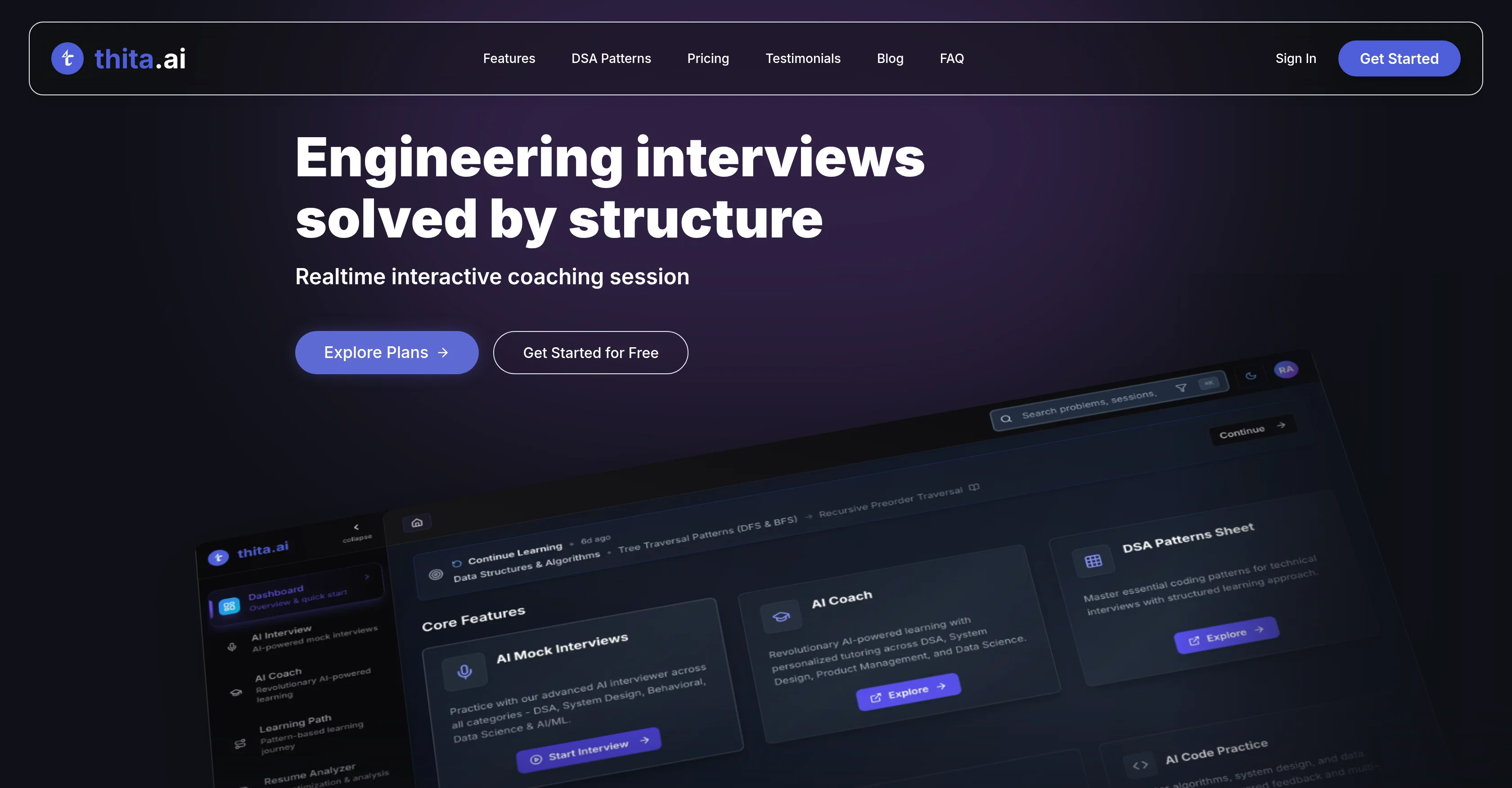Thita.ai screenshot