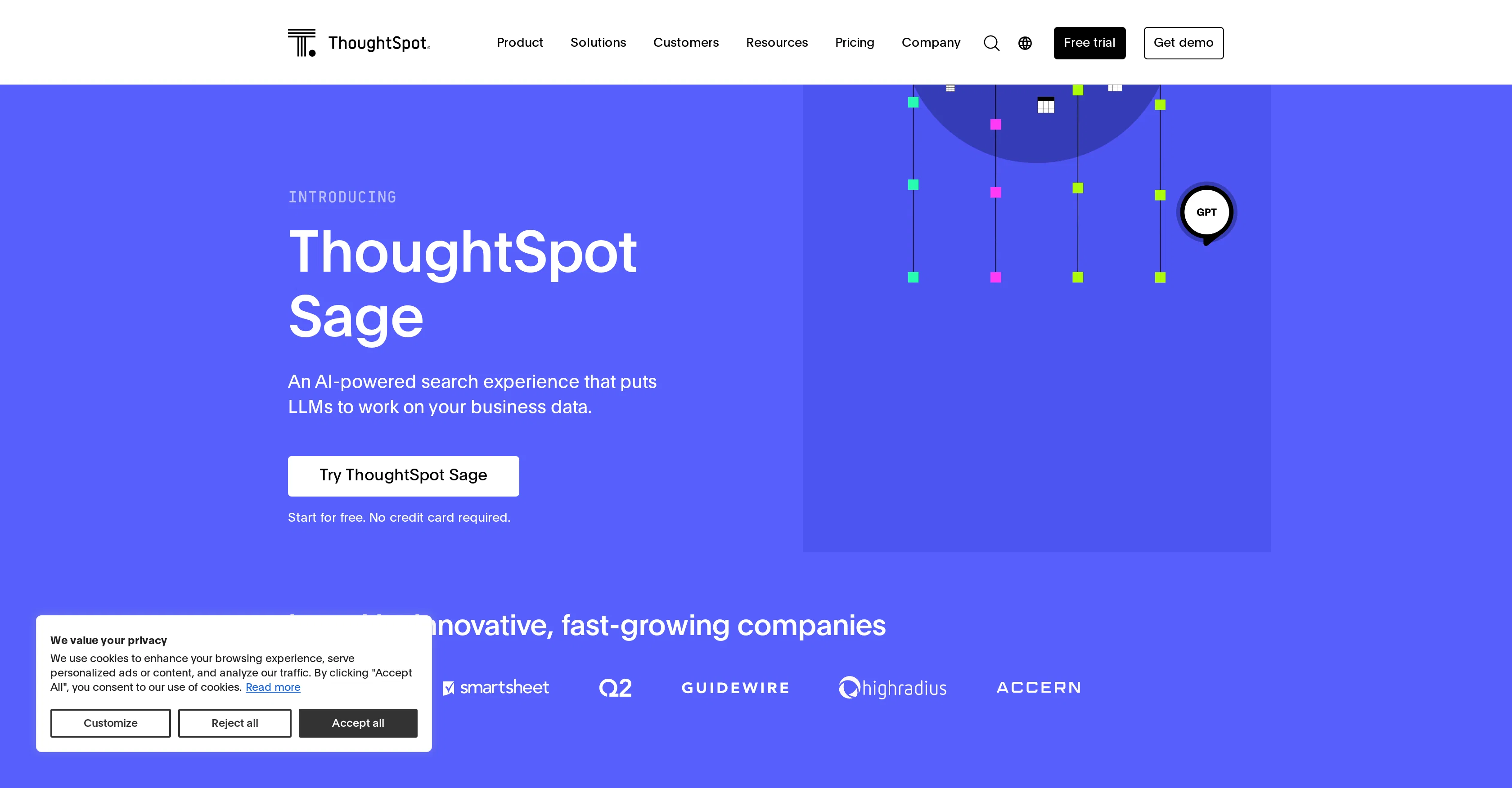 ThoughtSpot Sage screenshot
