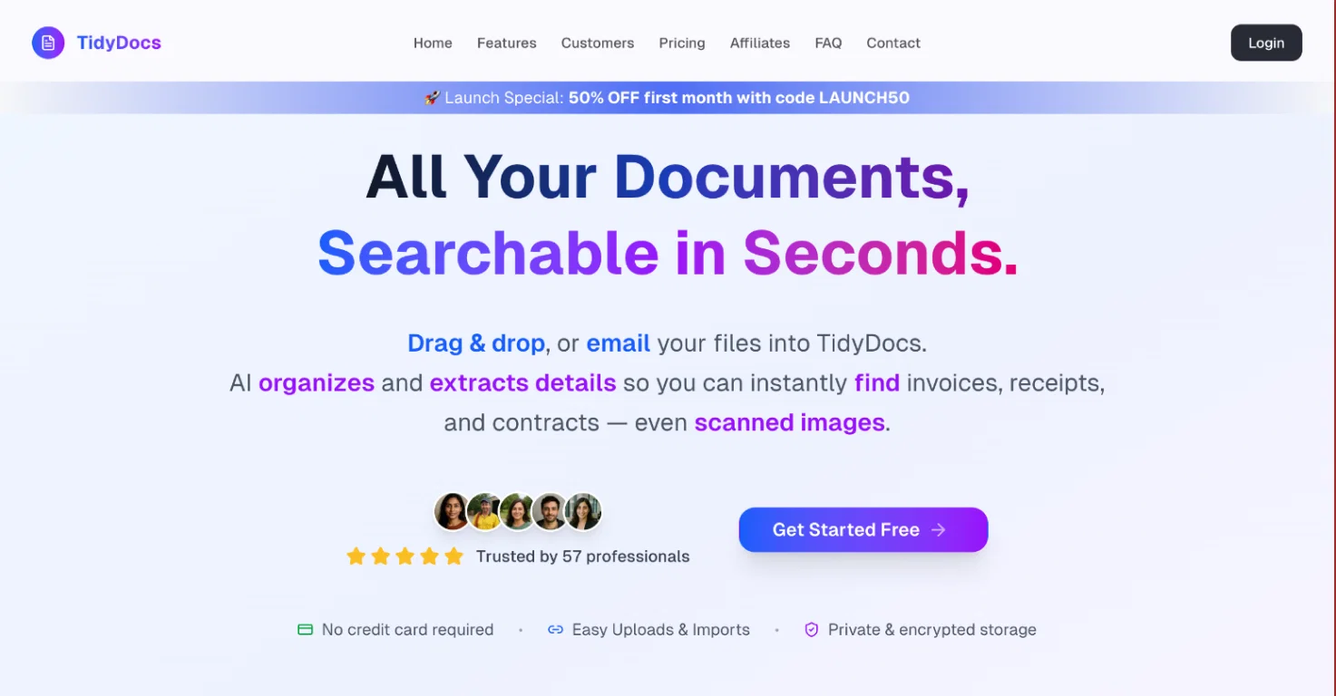 TidyDocs screenshot