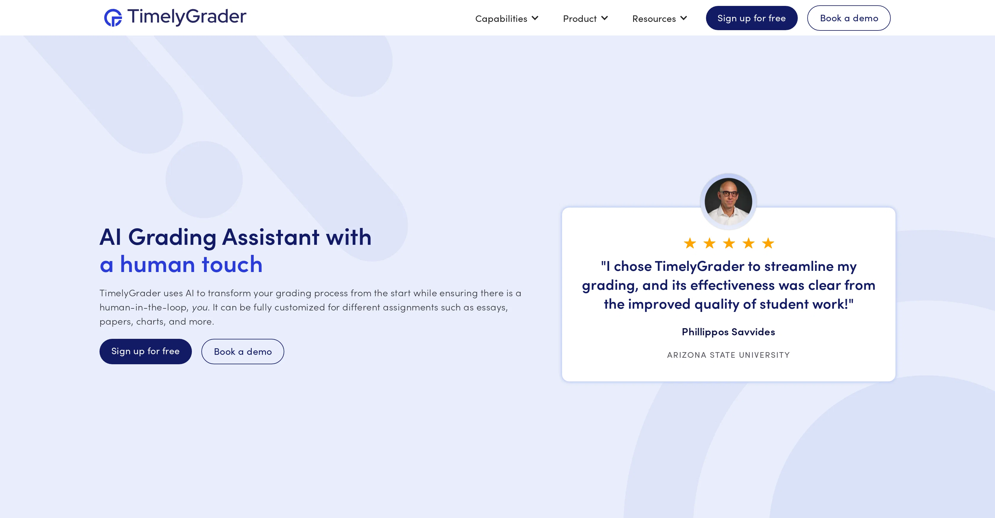 TimelyGrader | AI-Assisted Grading for Essays & Visua... screenshot