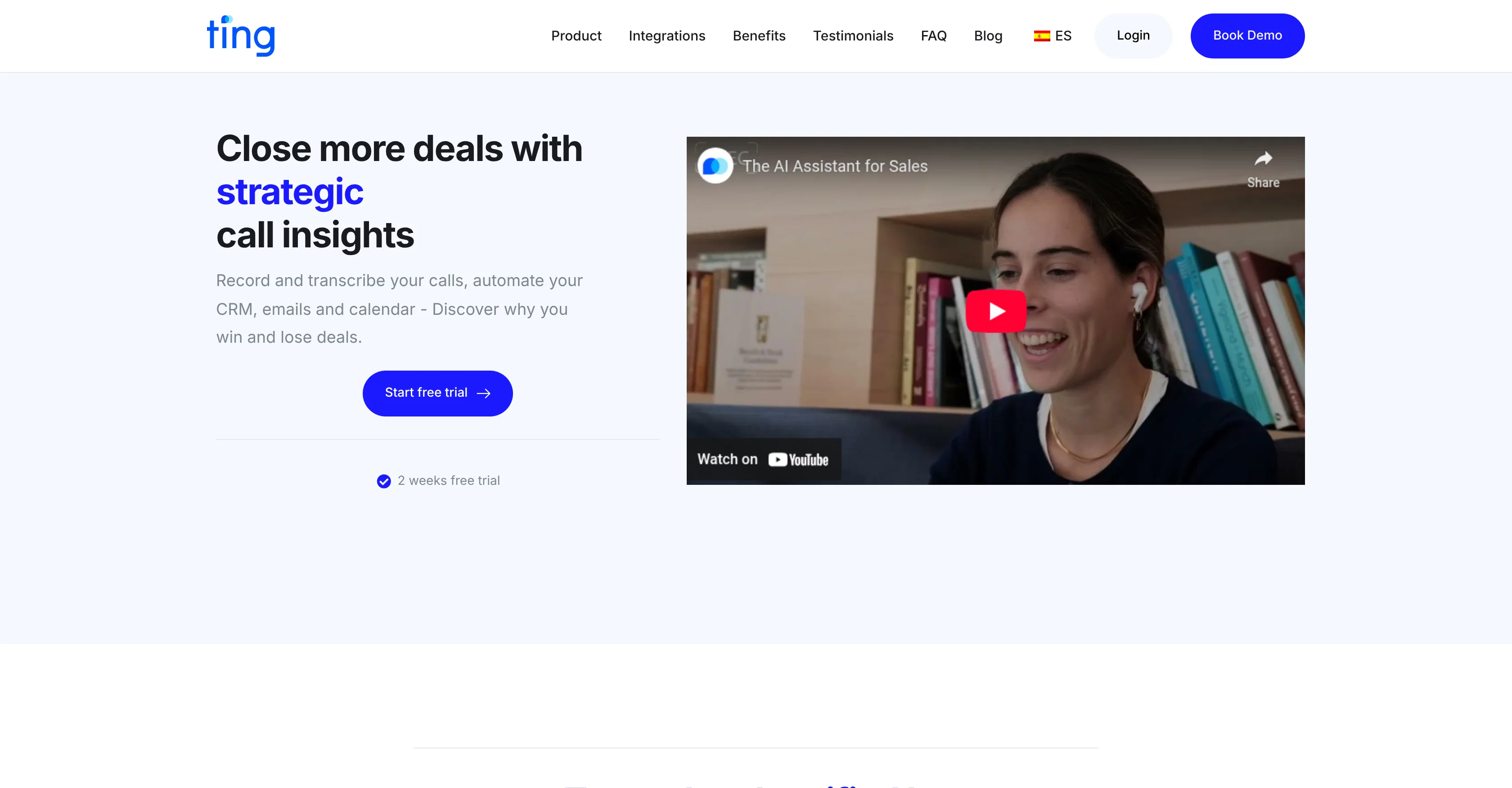 Ting AI screenshot