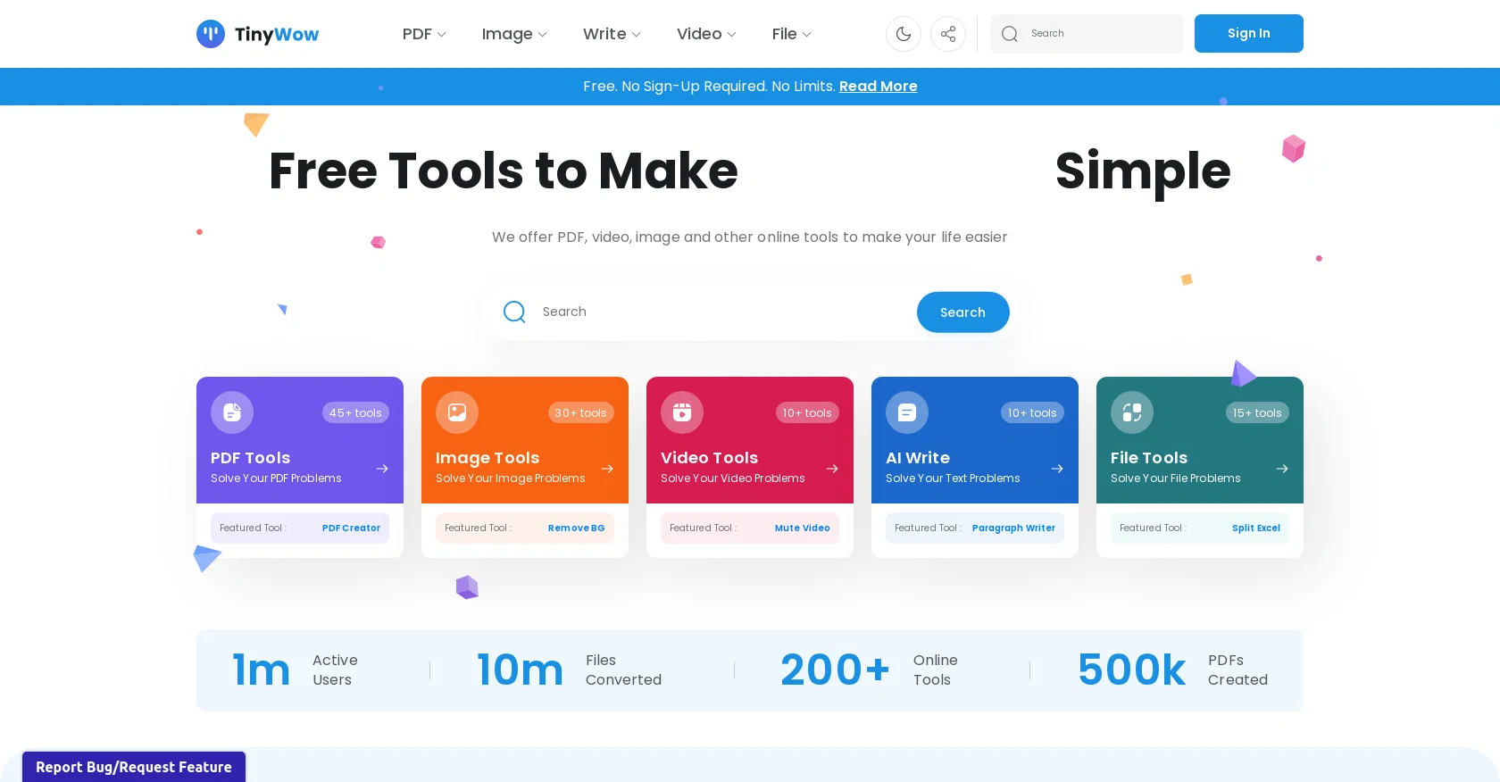 Tinywow screenshot