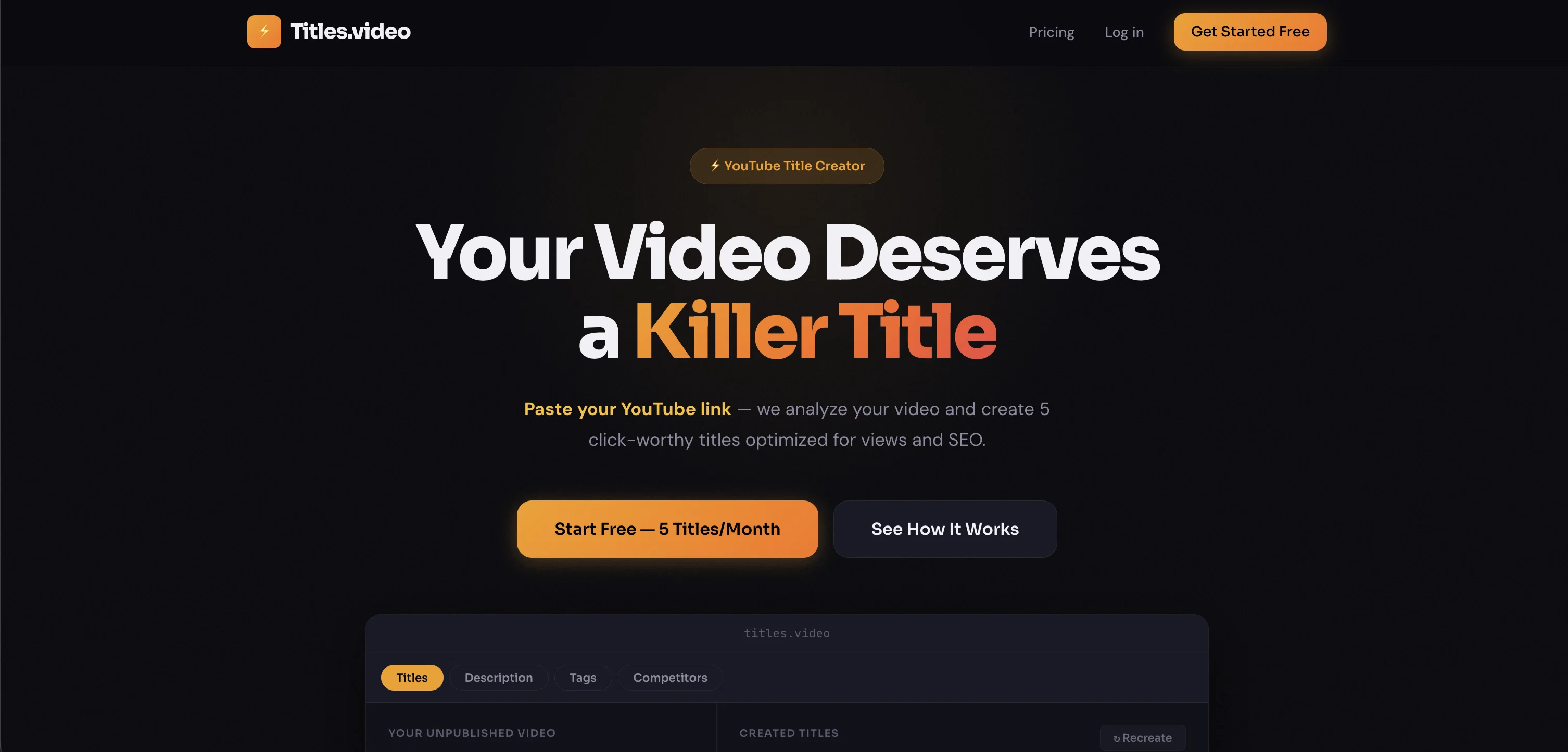 Titles.video screenshot
